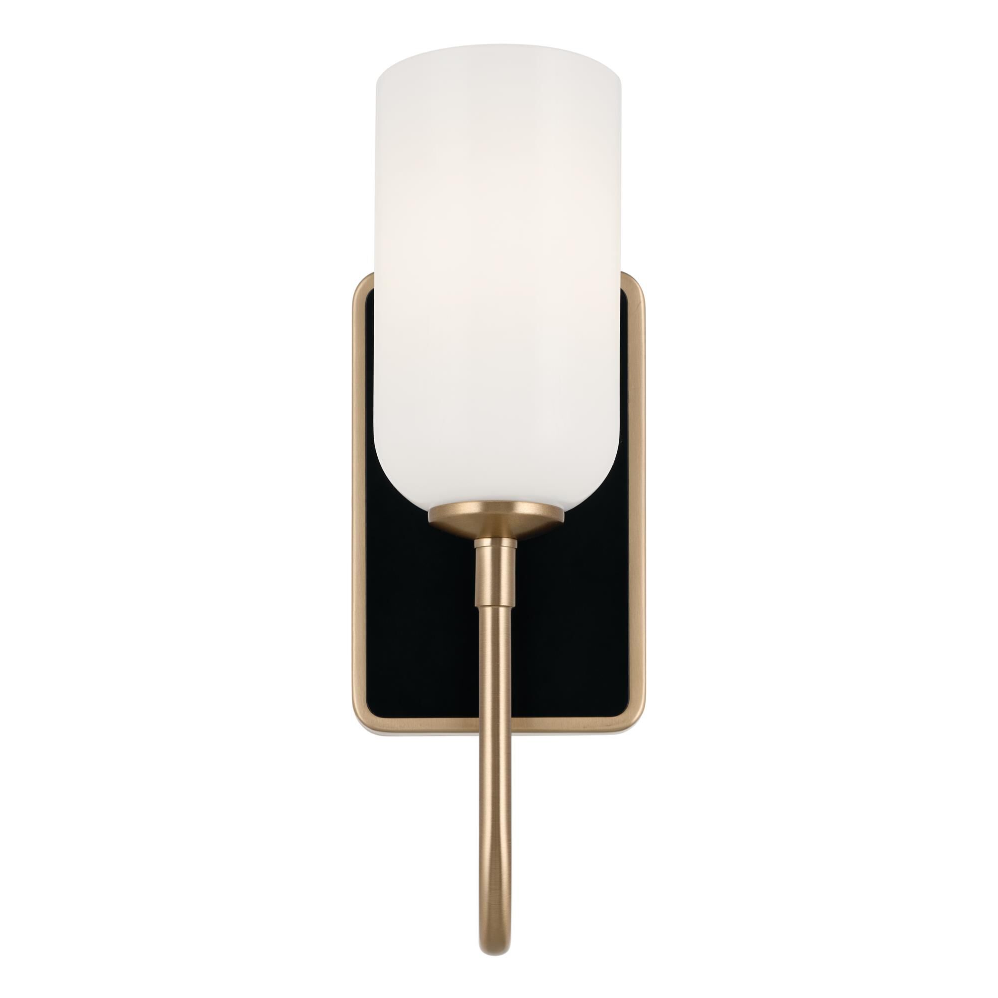 Shown in Champagne Bronze finish and Opal glass