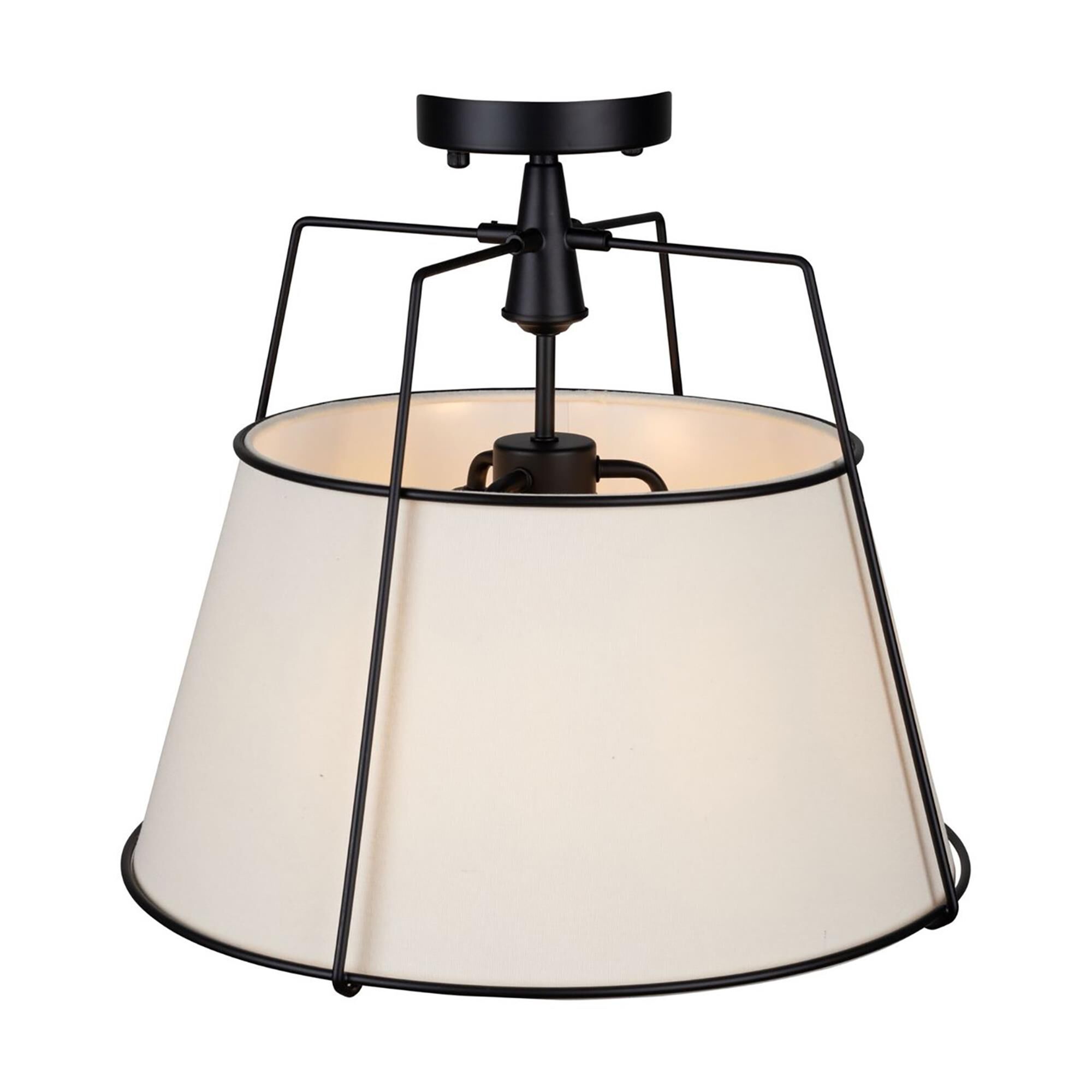Steven Sabados (S&C) Pullman 17 Inch 3 Light Semi Flush Mount,