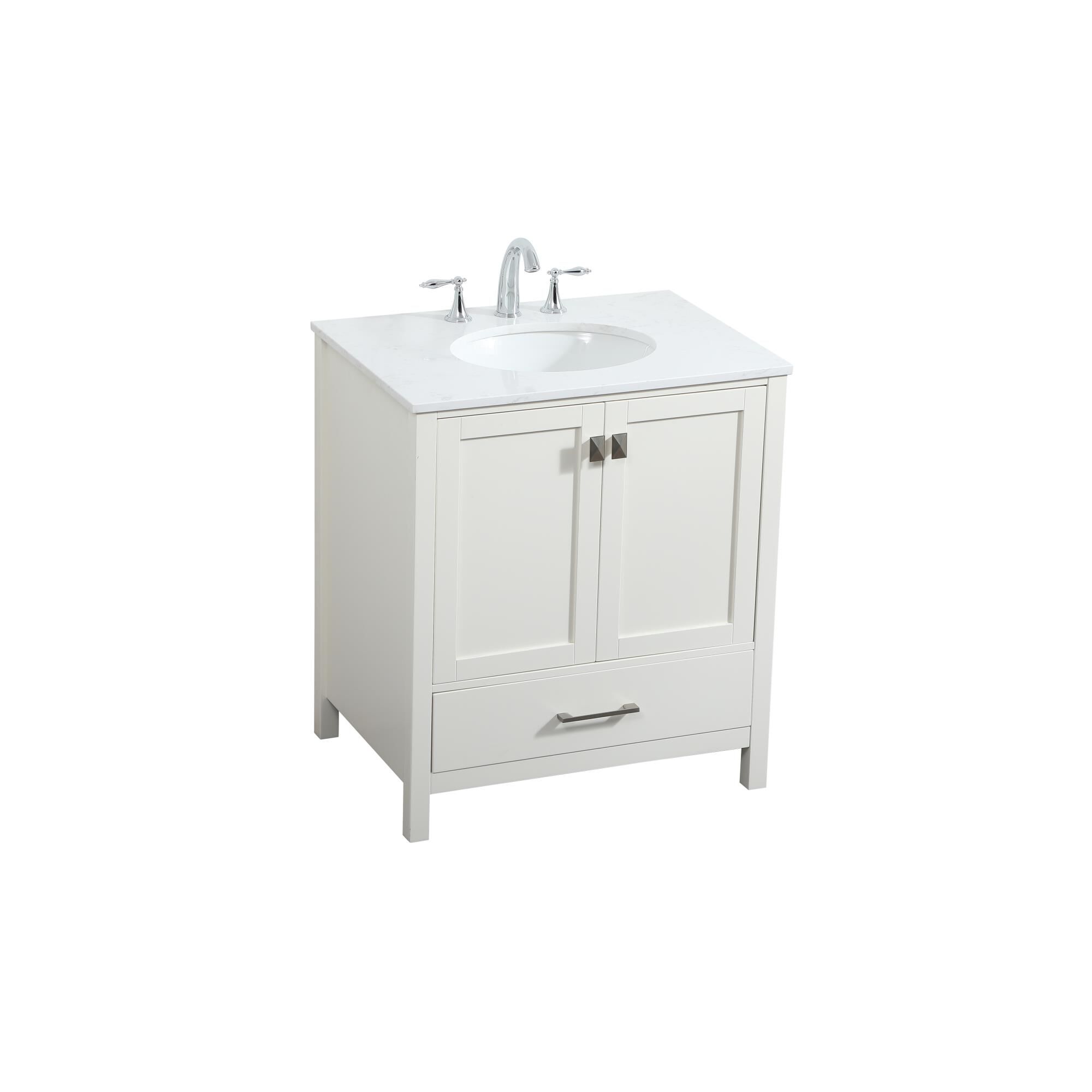 Shown in White finish