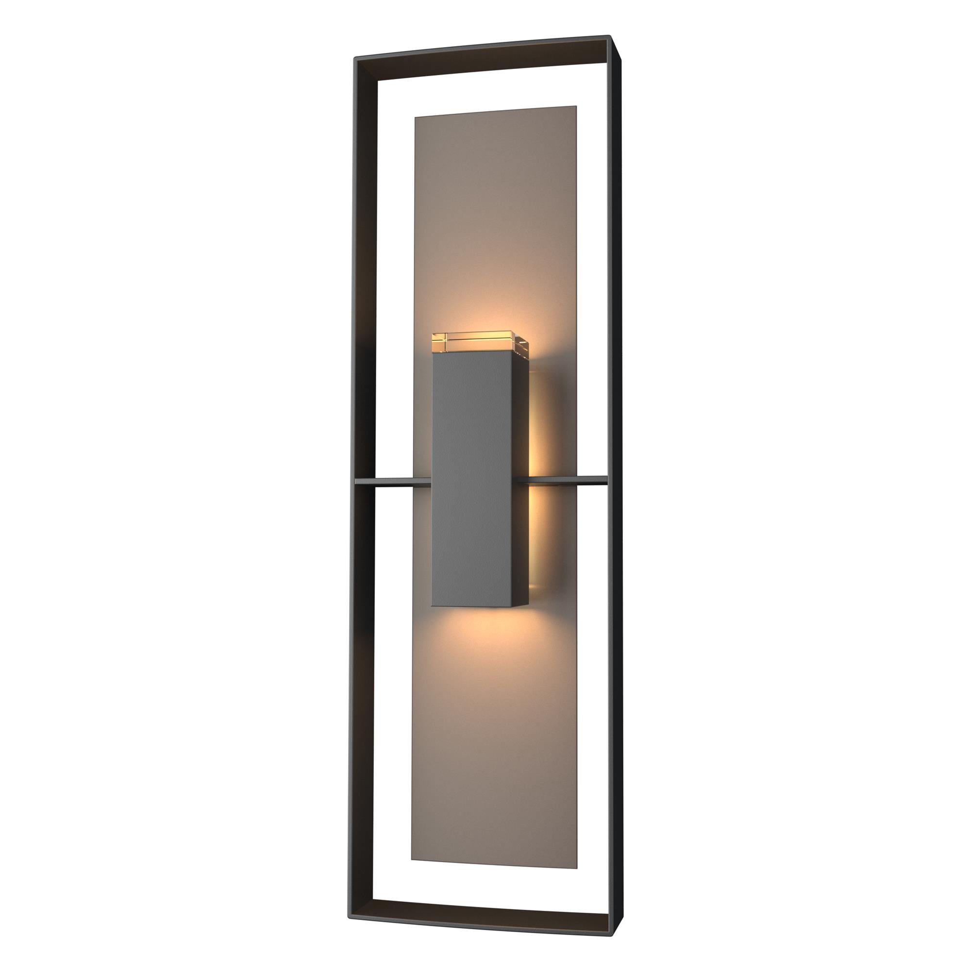 Shown in Coastal Black finish and Clear glass and Coastal Dark Smoke accent