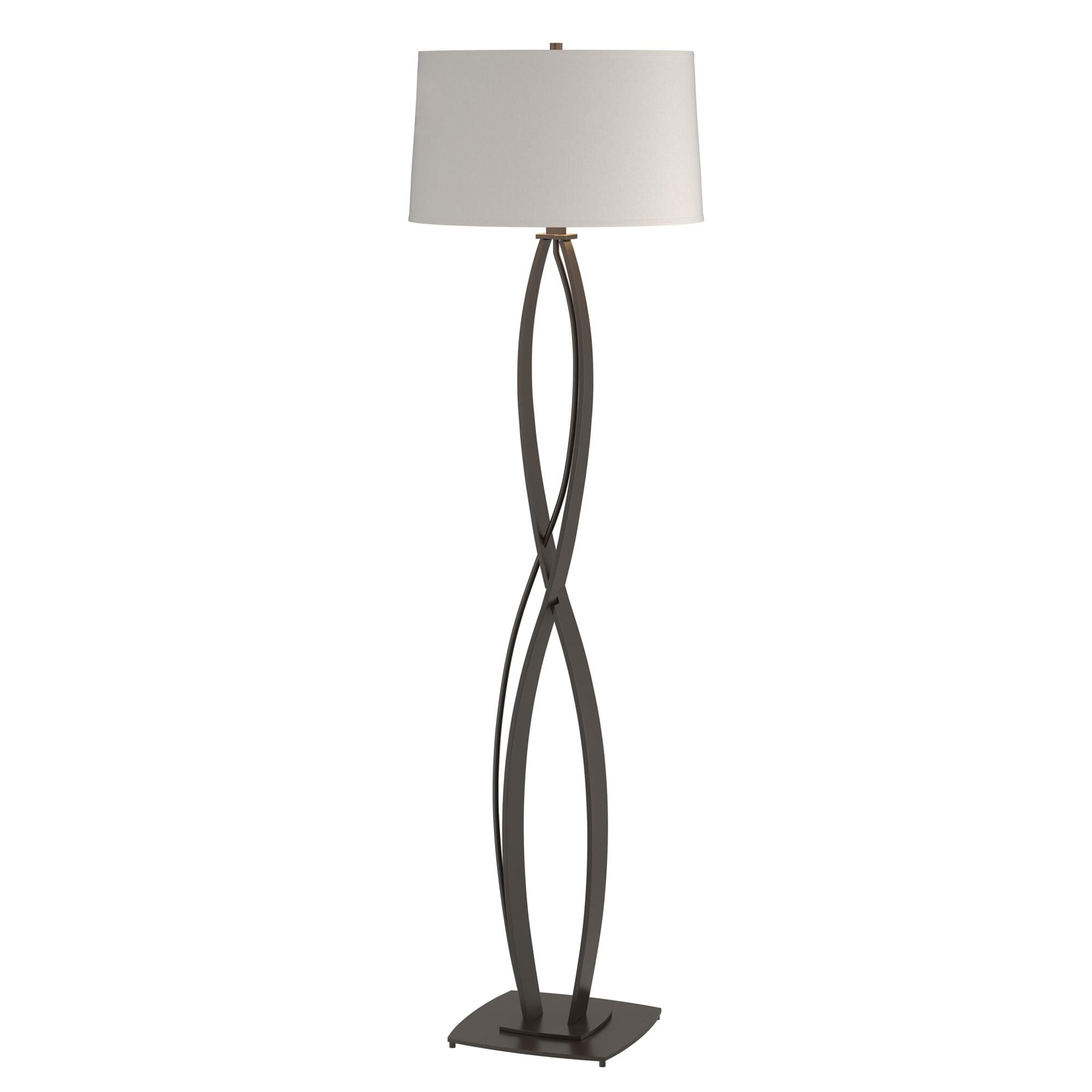 Shown in Oil Rubbed Bronze finish and Flax shade