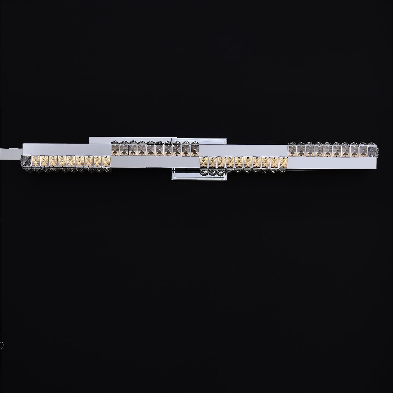 Shown in Polished Chrome finish and Firenze Clear crystal