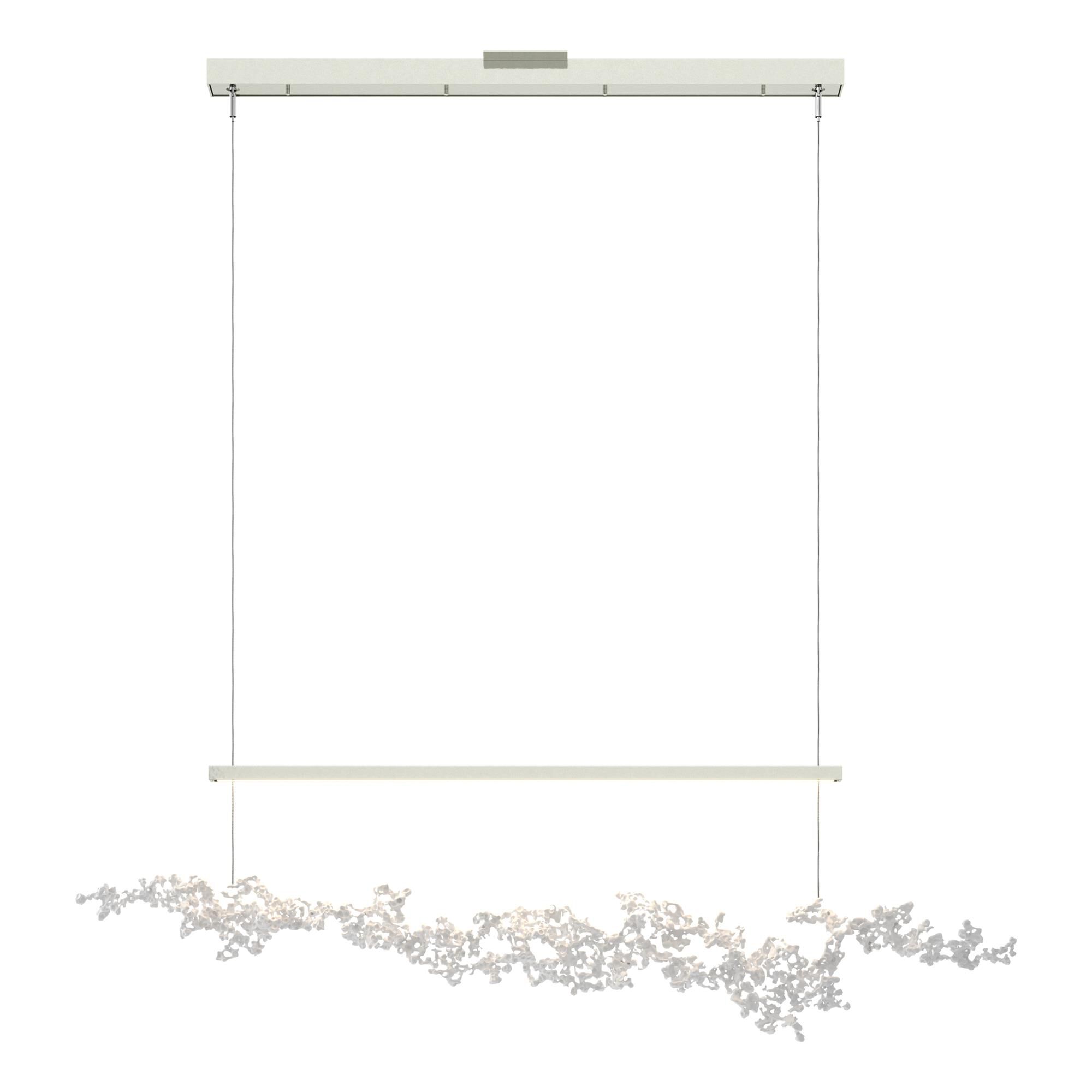 Shown in Sterling finish and White Aluminum shade