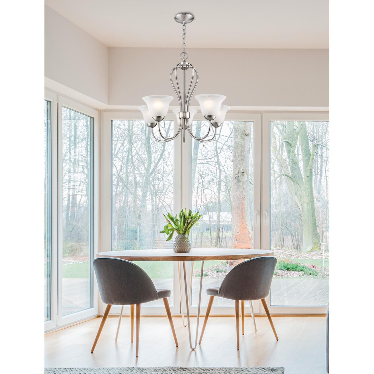 Main Street 25 Inch 5 Light Chandelier by Millennium Lighting