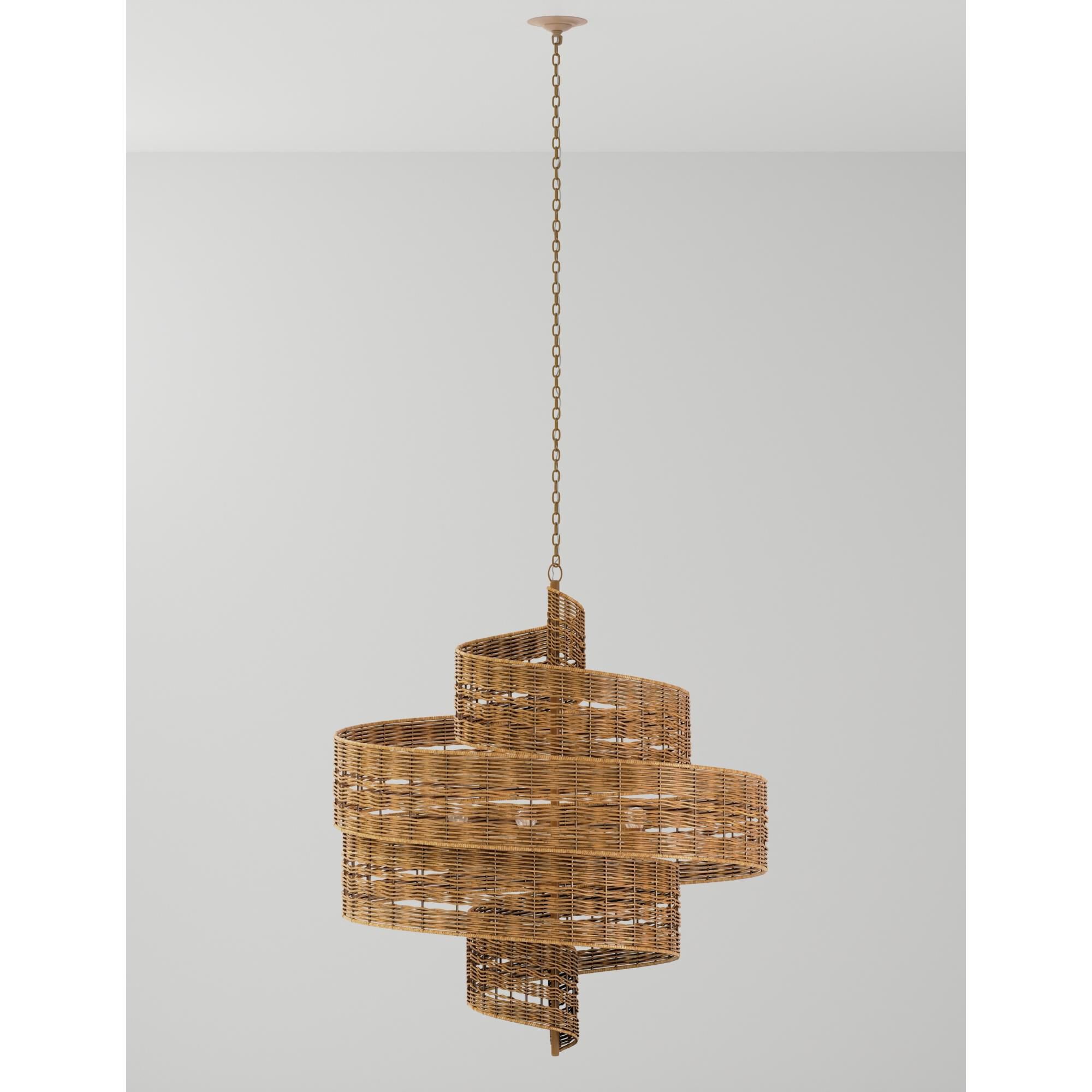 Hiroshi Koshitaka Saisei 45 Inch 5 Light Chandelier by Currey and Company