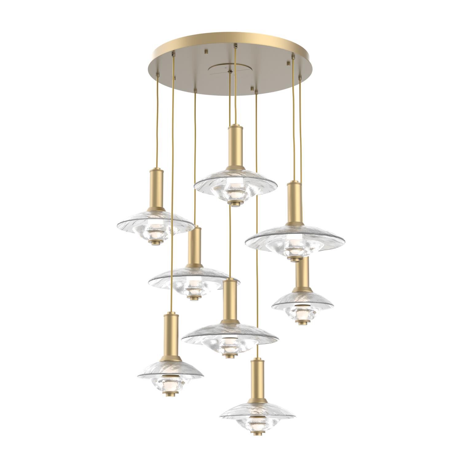 Levi Wilson Cirrus 37 Inch Multi Light Pendant by Hammerton Studio