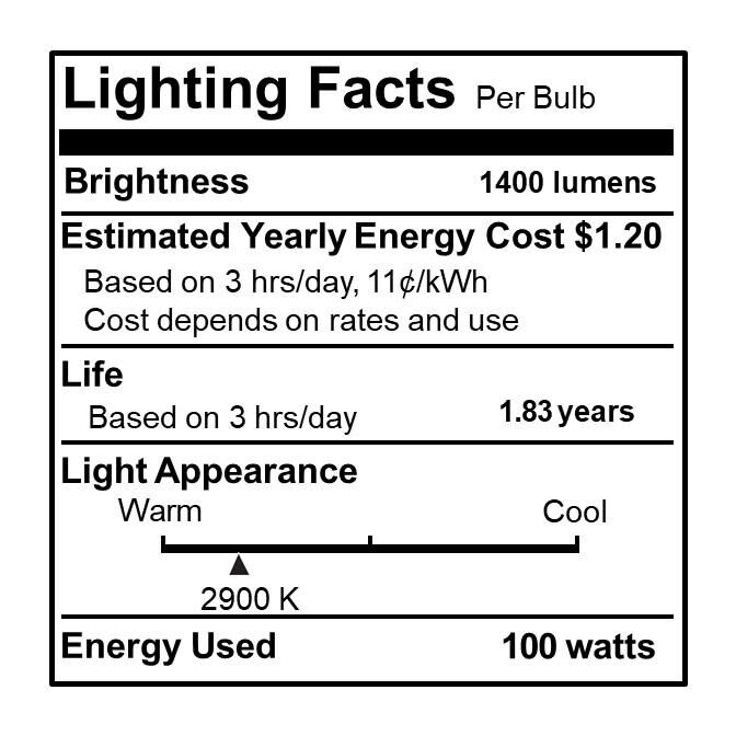 100 Watt 2900K T8 Halogen Light Bulb by Bulbrite
