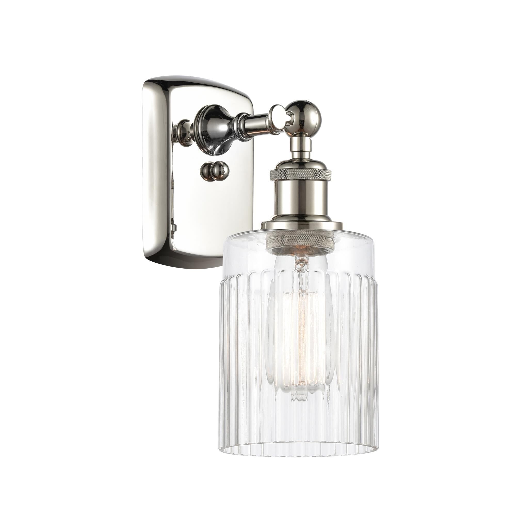 Shown in Polished Nickel finish and Drum glass and Glass shade
