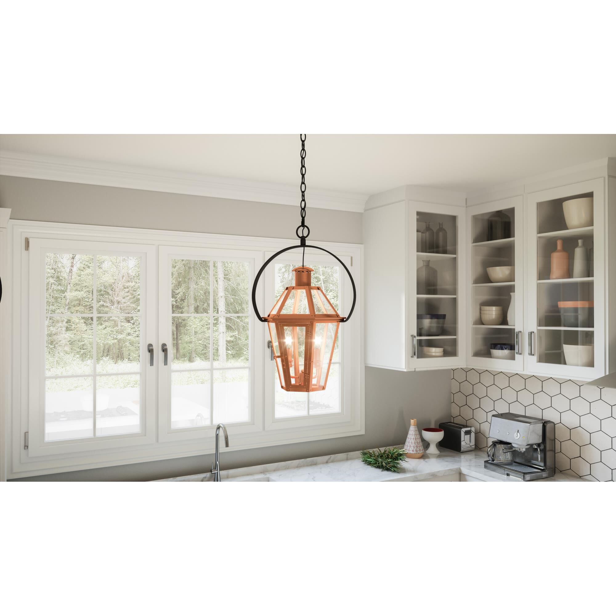 Burdett 15 Inch Large Pendant by Quoizel