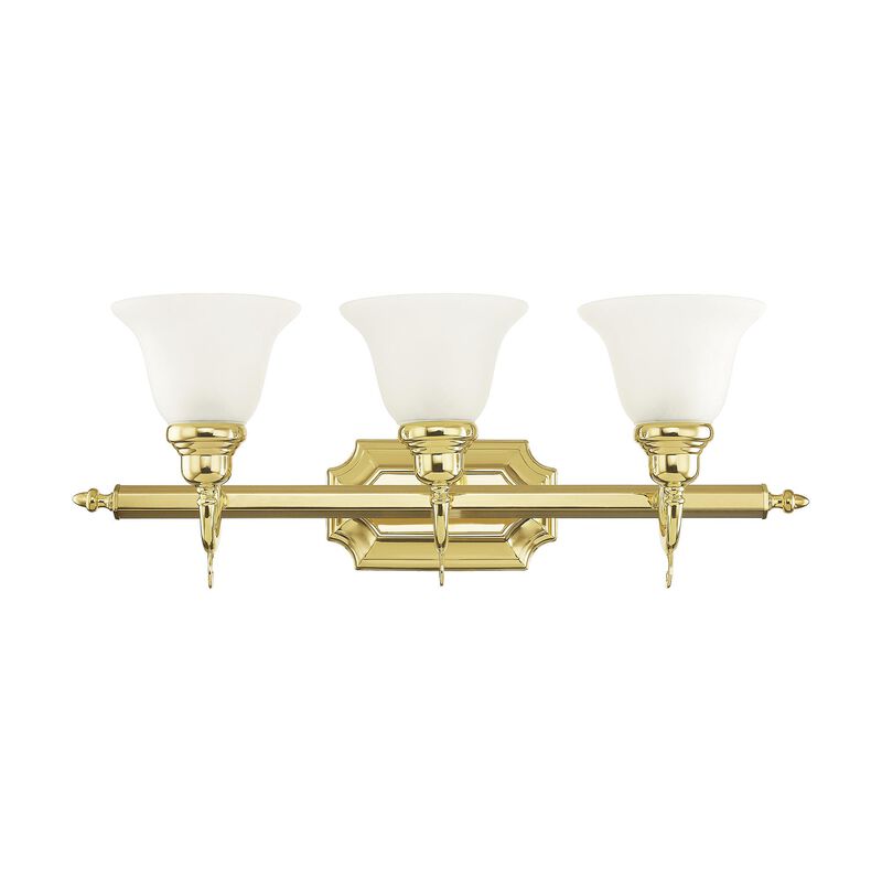 French Regency 25 Inch Bath Vanity Light by Livex Lighting