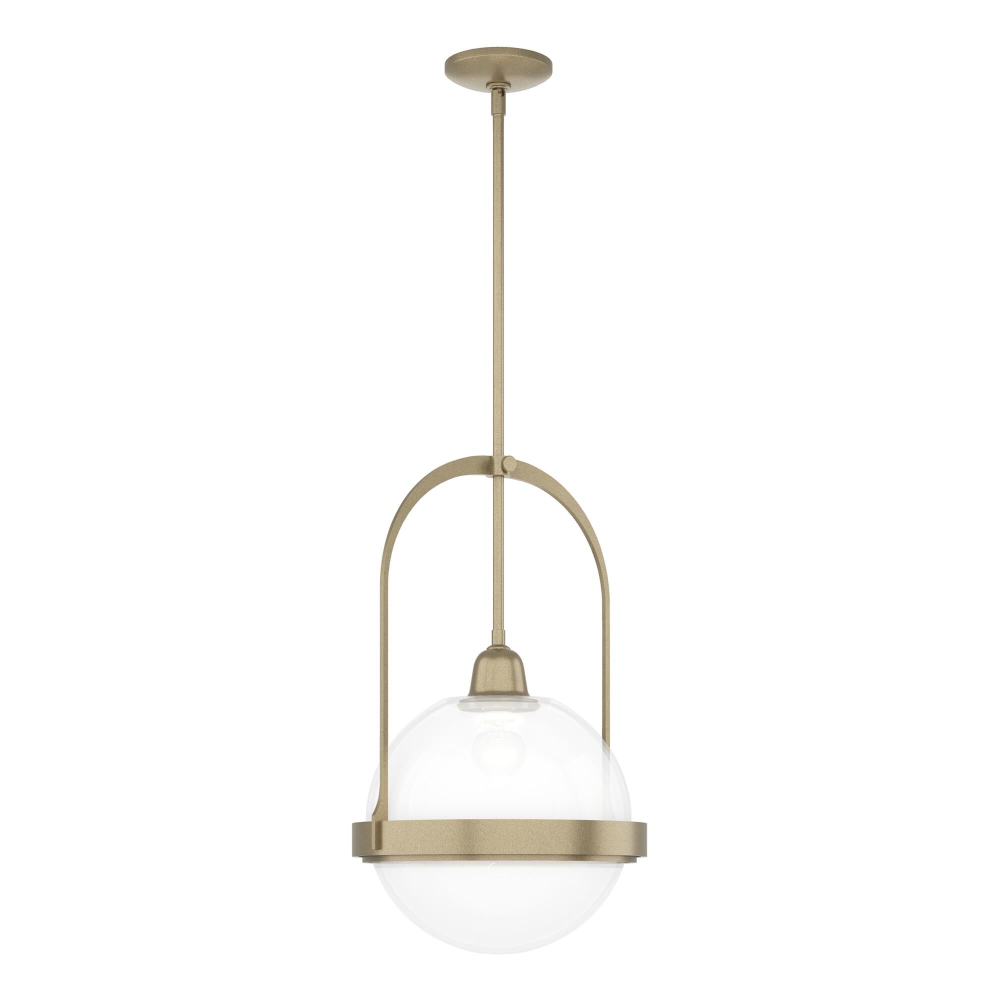 Shown in Soft Gold finish and Opaline glass