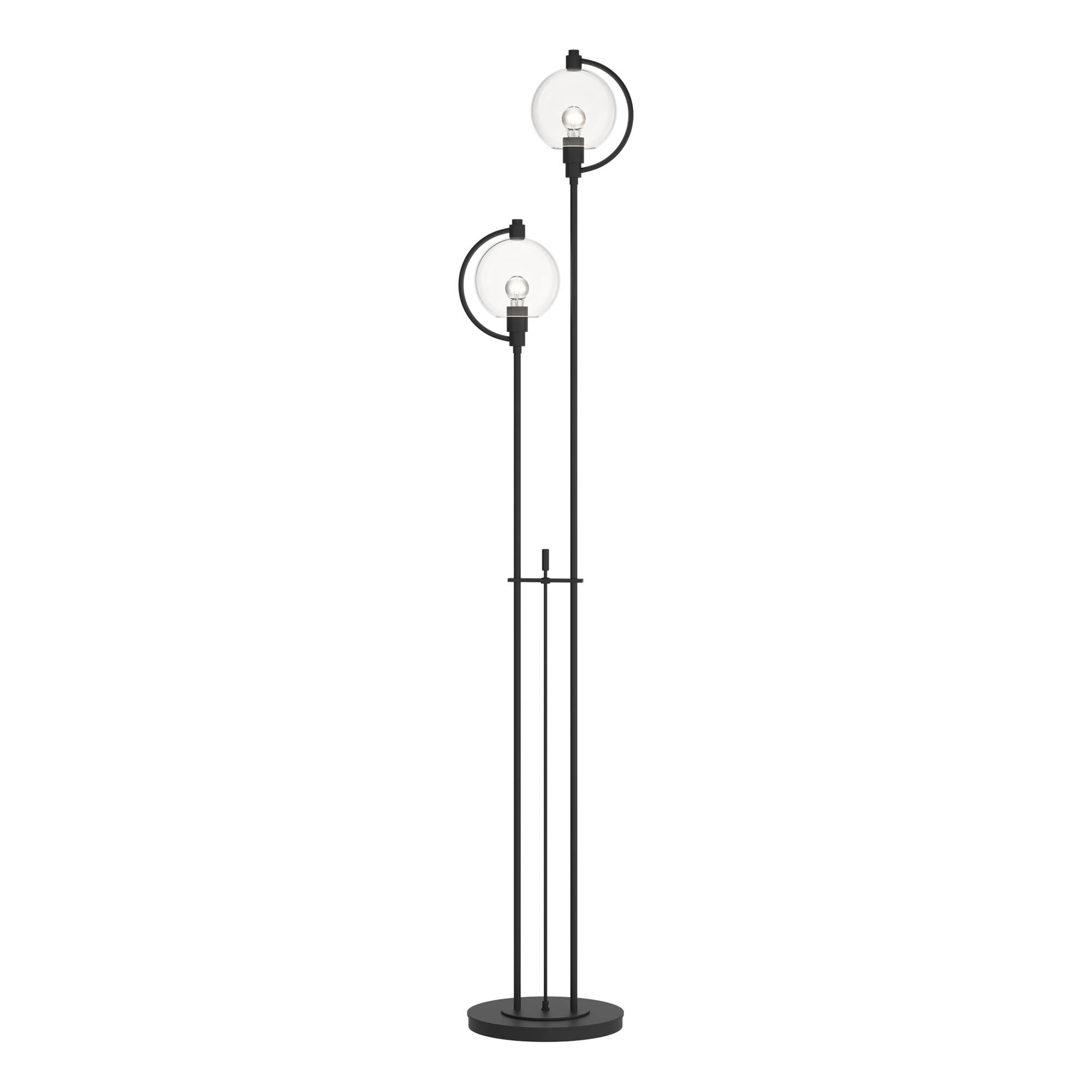 Shown in Black finish and Clear  glass