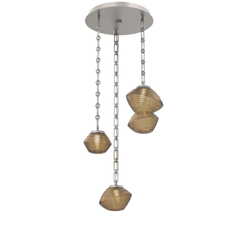 Levi Wilson Mesa 3 Light Multi Light Pendant by Hammerton Studio