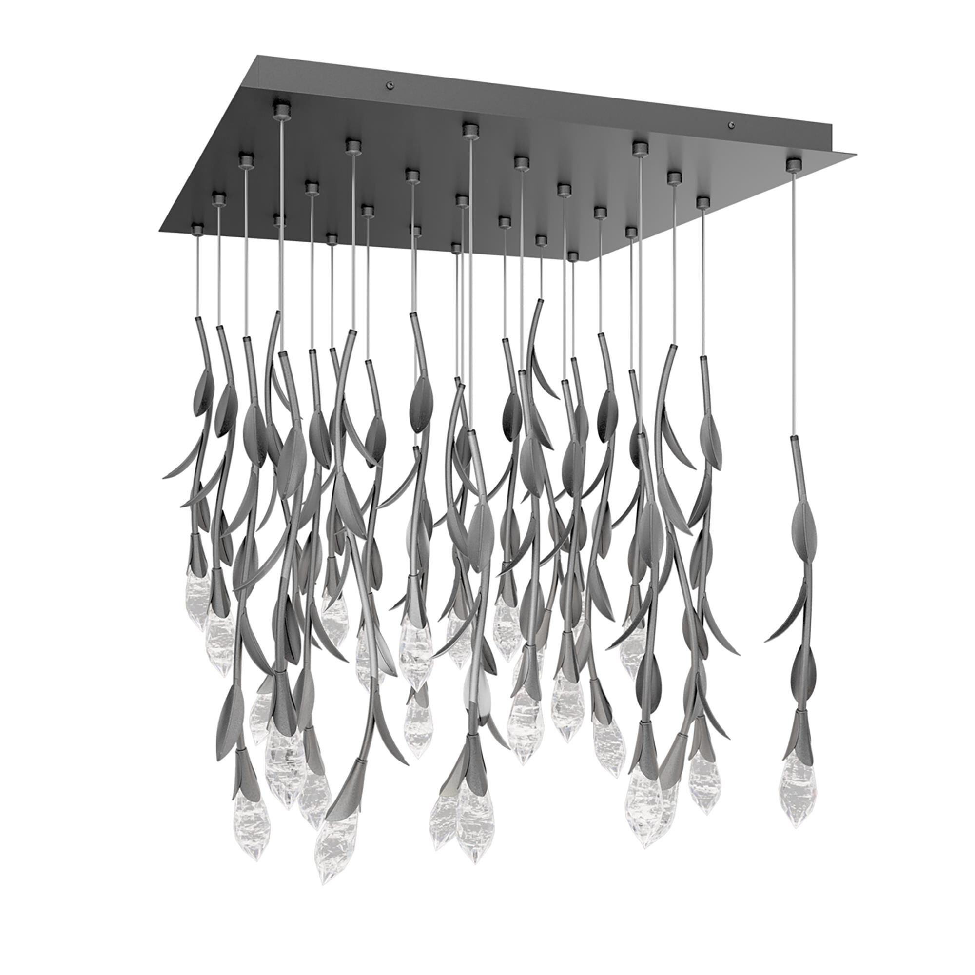 Shown in Antique Pewter finish and Optic Haze crystal