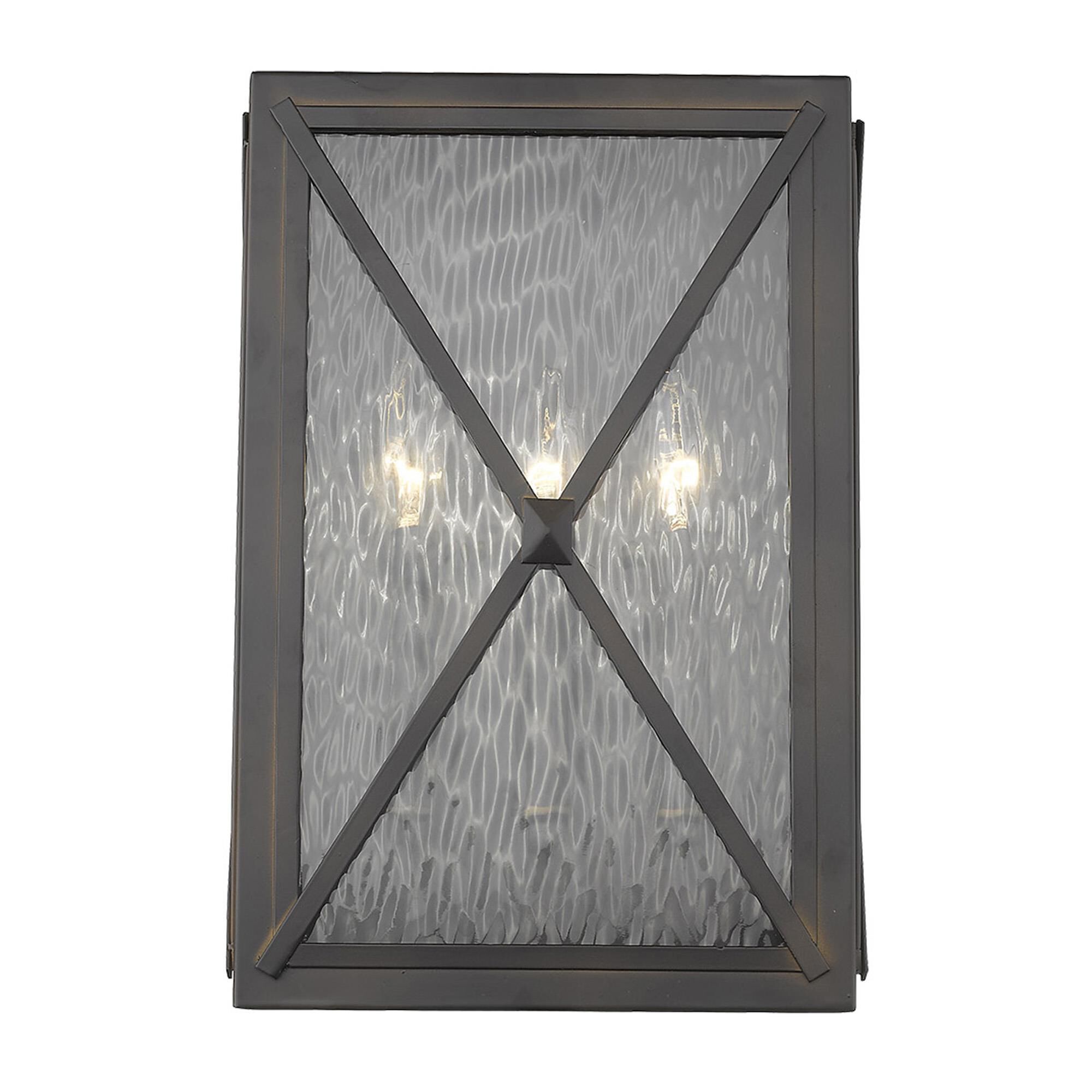 Brooklyn 15 Inch Tall 3 Light Outdoor Wall Light by Acclaim Lighting