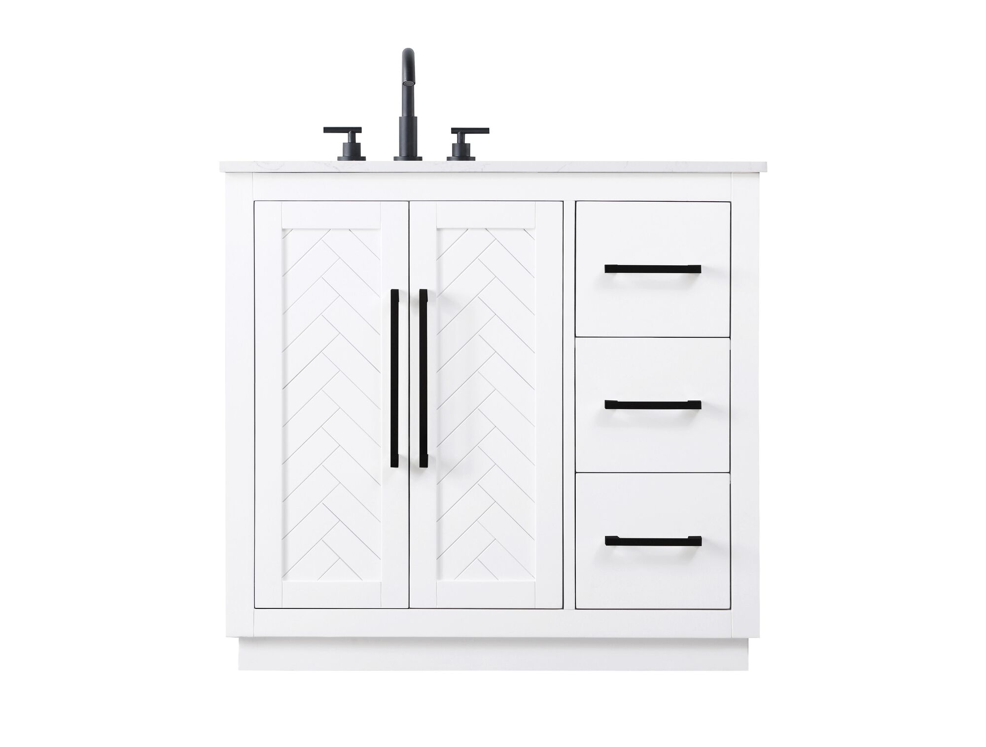 Shown in White finish