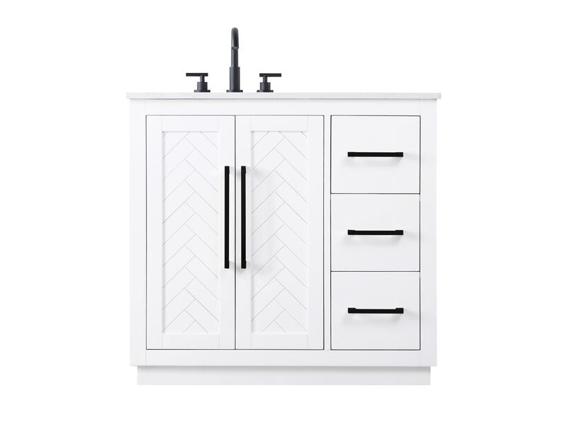 Chase 36 Inch Bath Vanity by Elegant Dcor