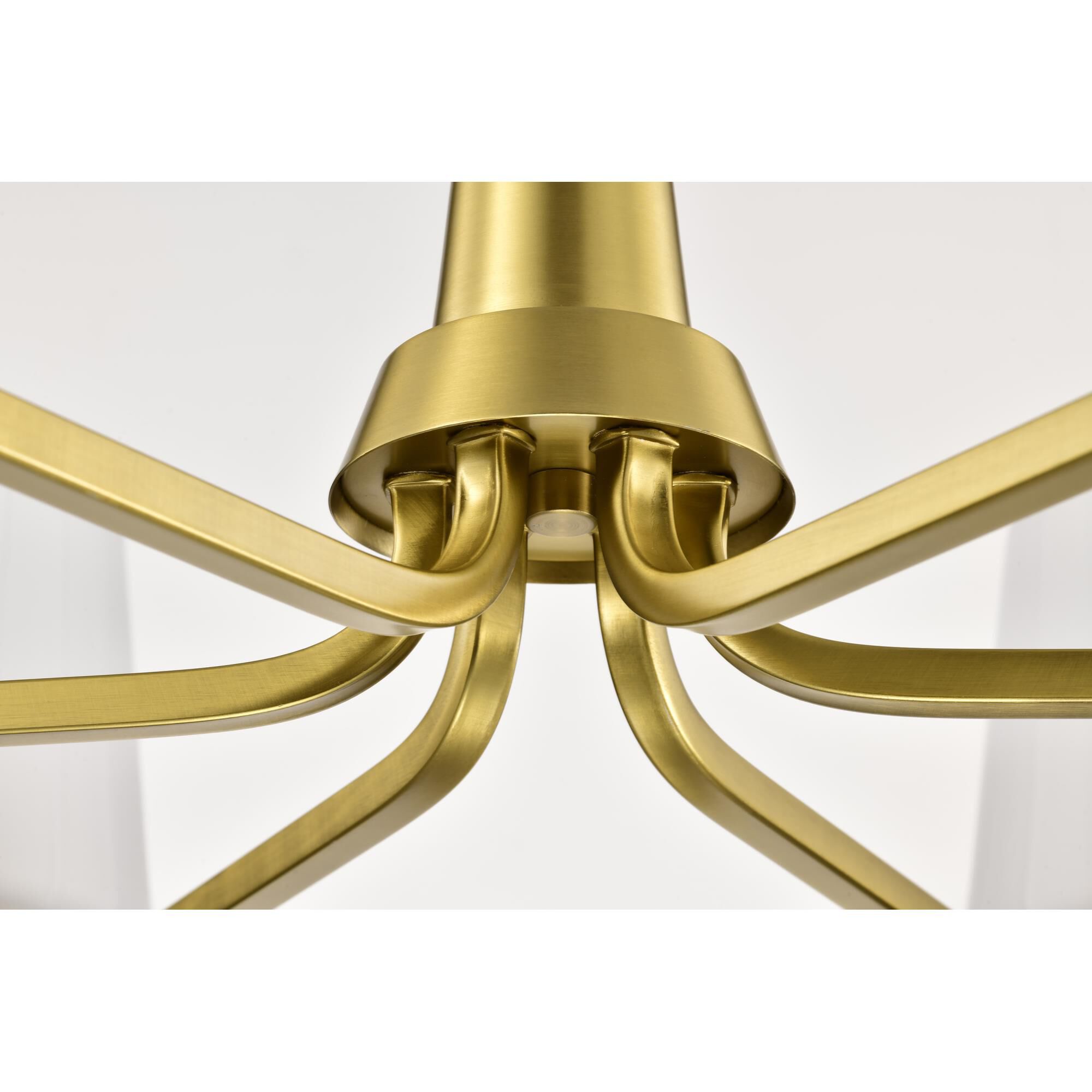 Shown in Vintage Brass finish and Etched White glass
