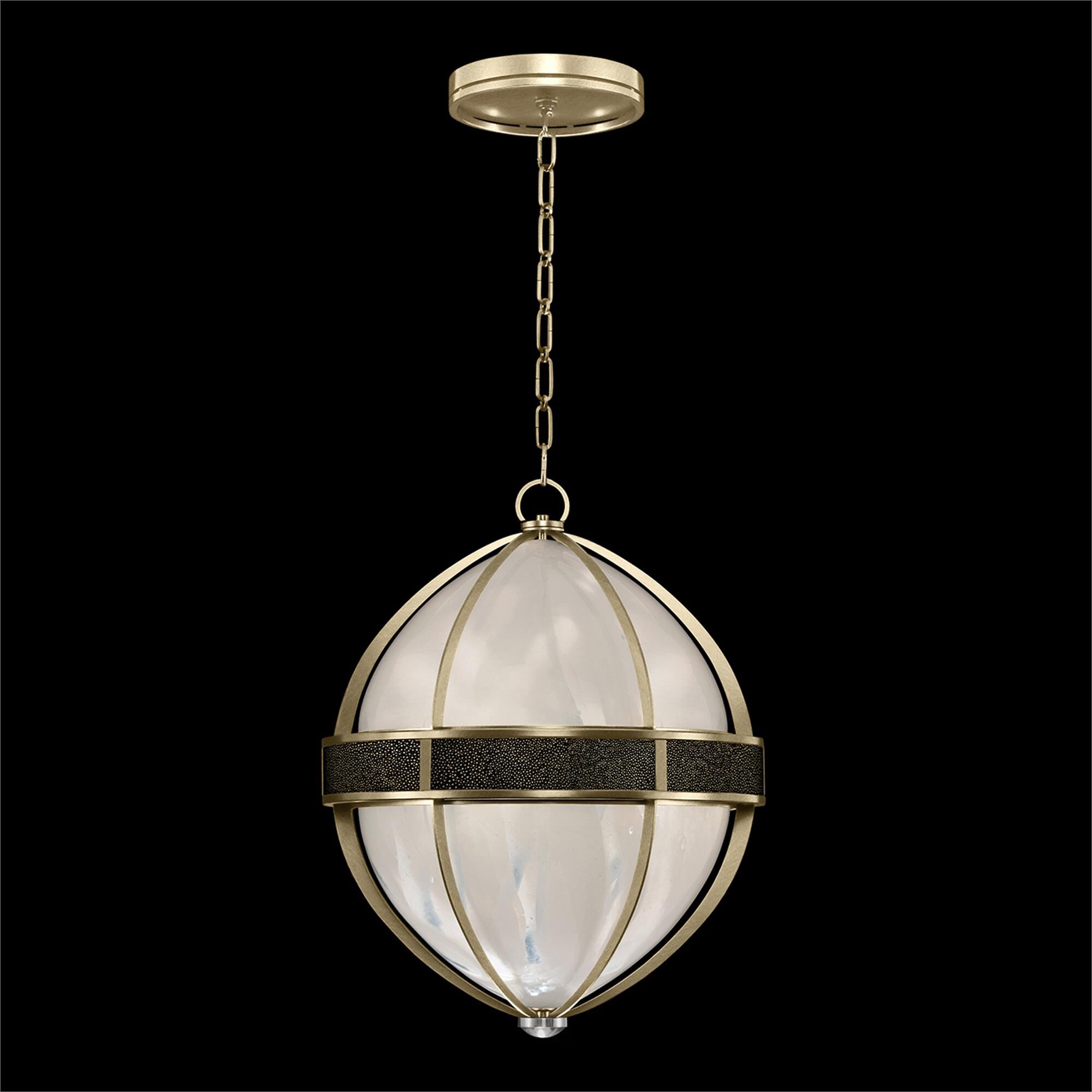 Shown in Soft Gold Leaf and Nickel  finish and Black Knight accent
