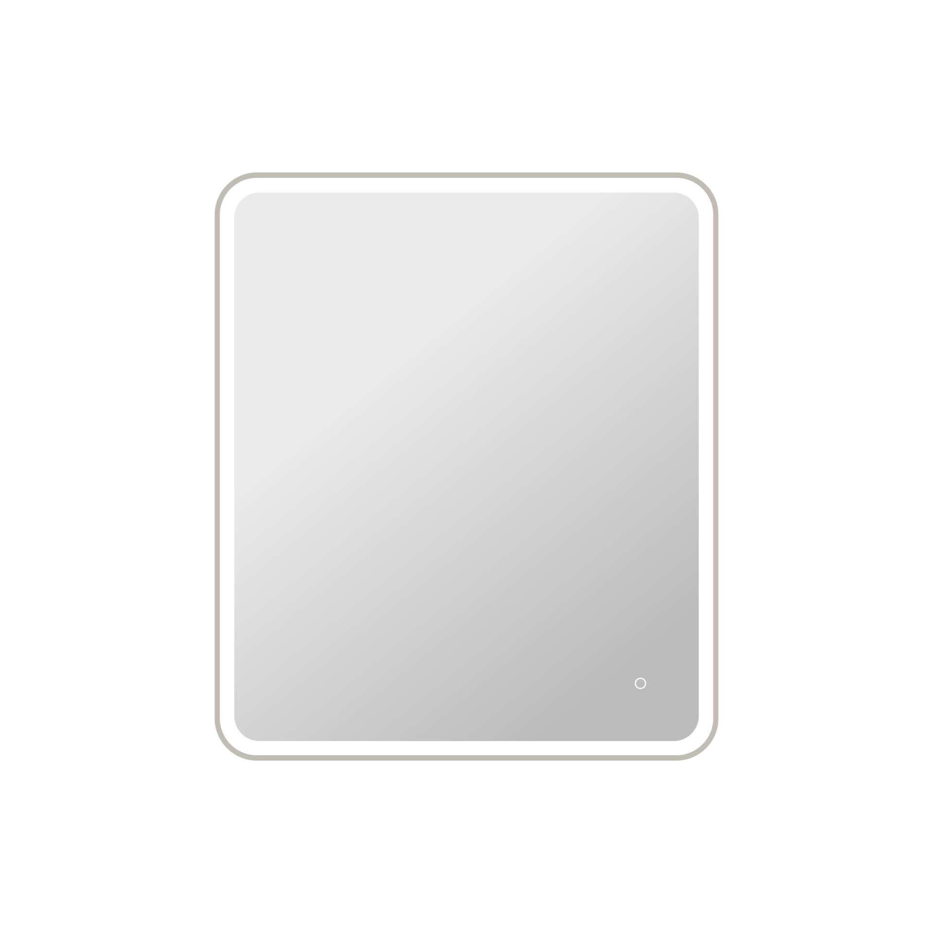 Harmoni 42 Inch Round LED Lighted Mirror by Elegant Decor