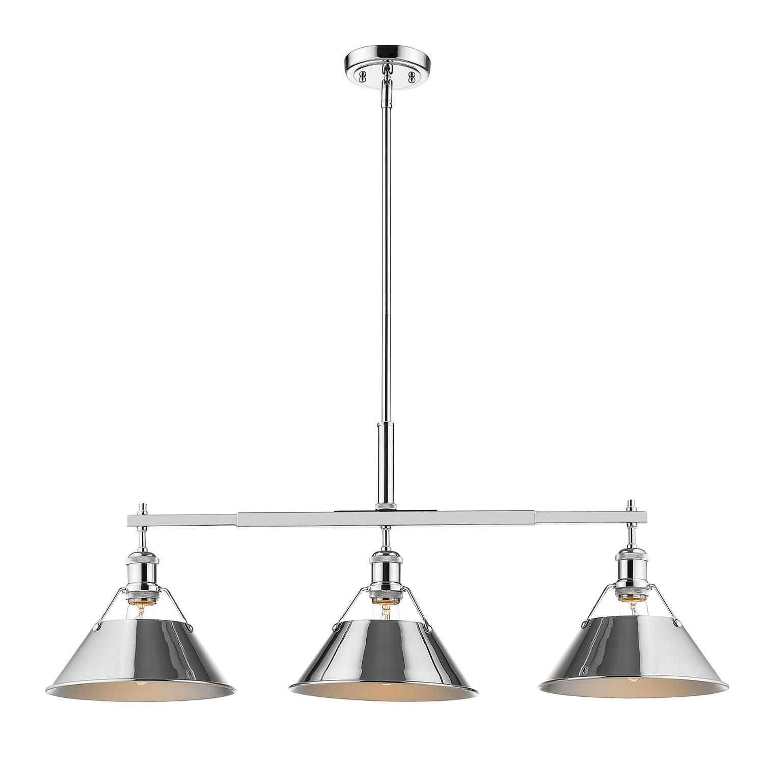 Shown in Chrome finish and Chrome shade