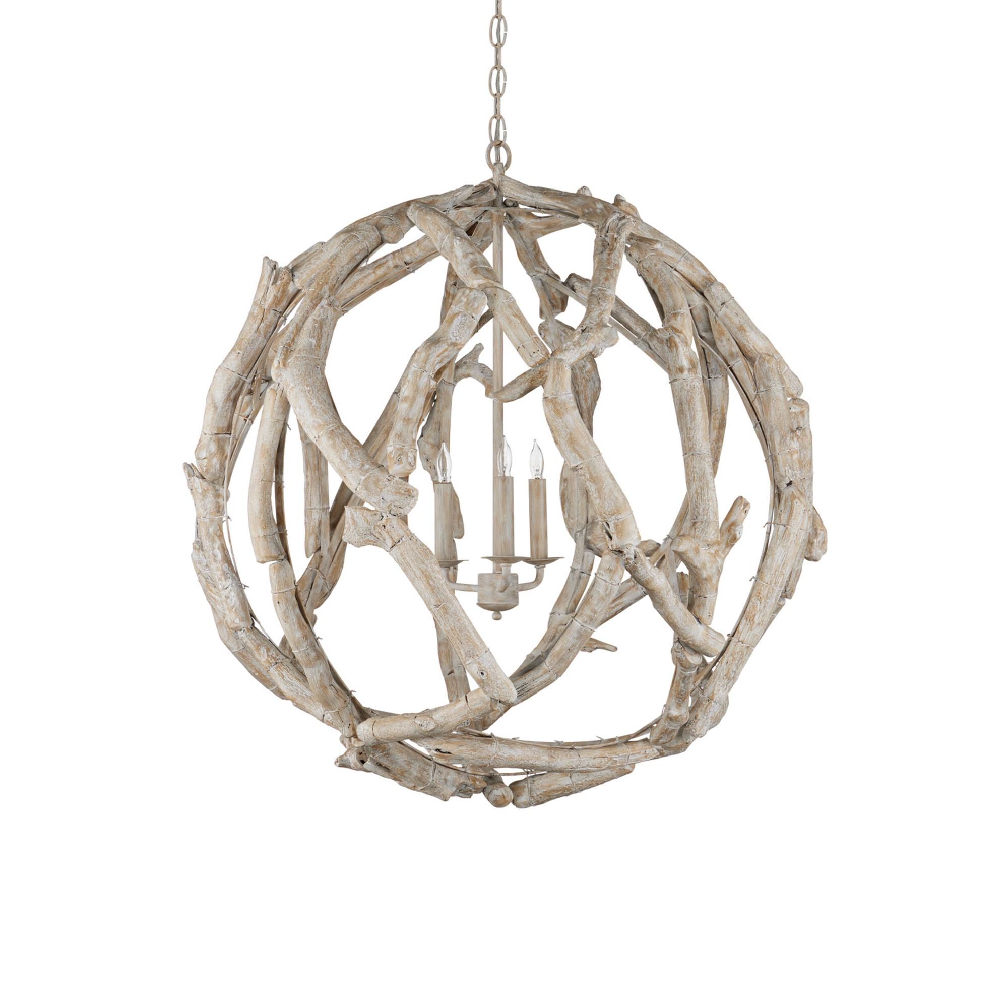 Driftwood 29 Inch Chandelier,