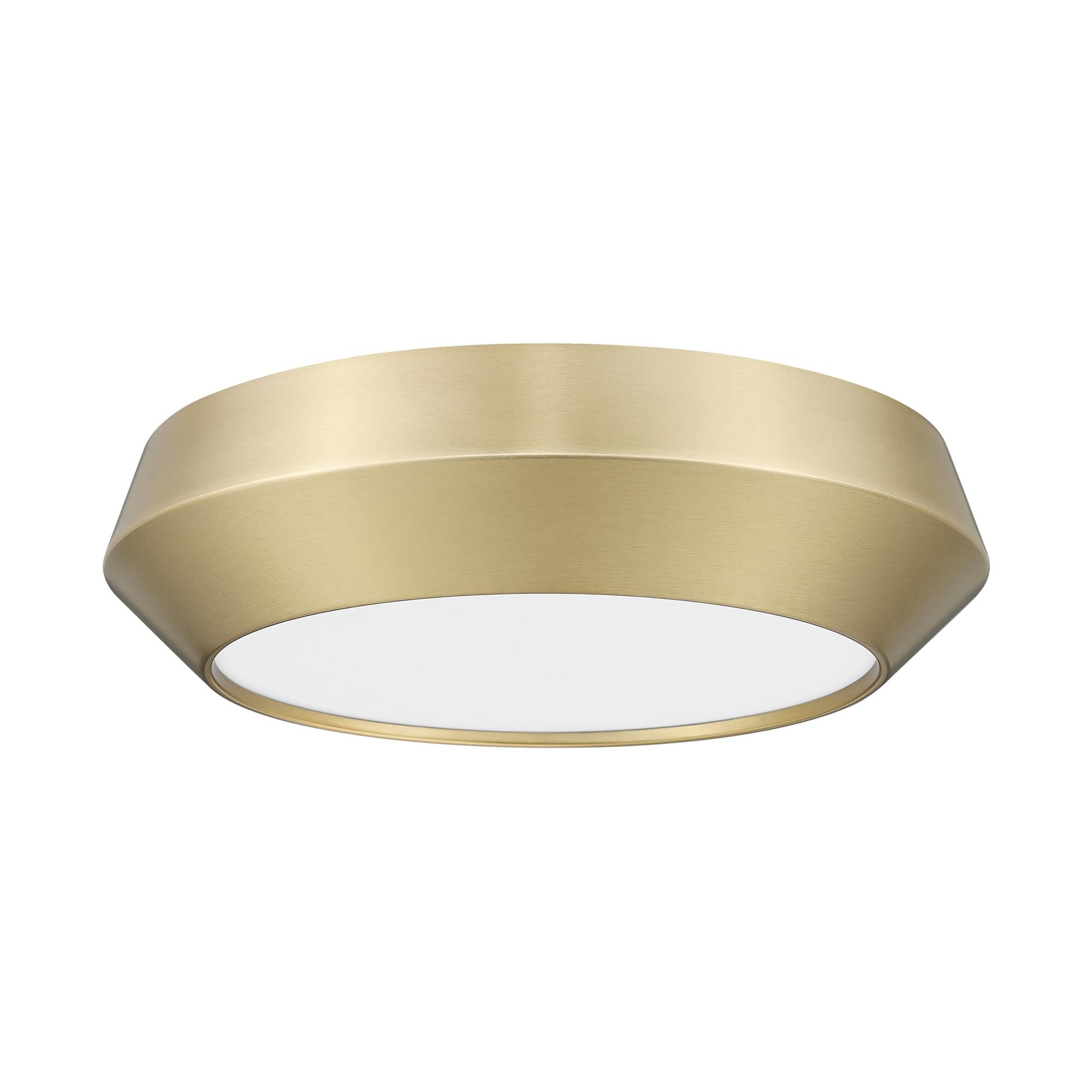 Shown in Modern Gold finish and White glass