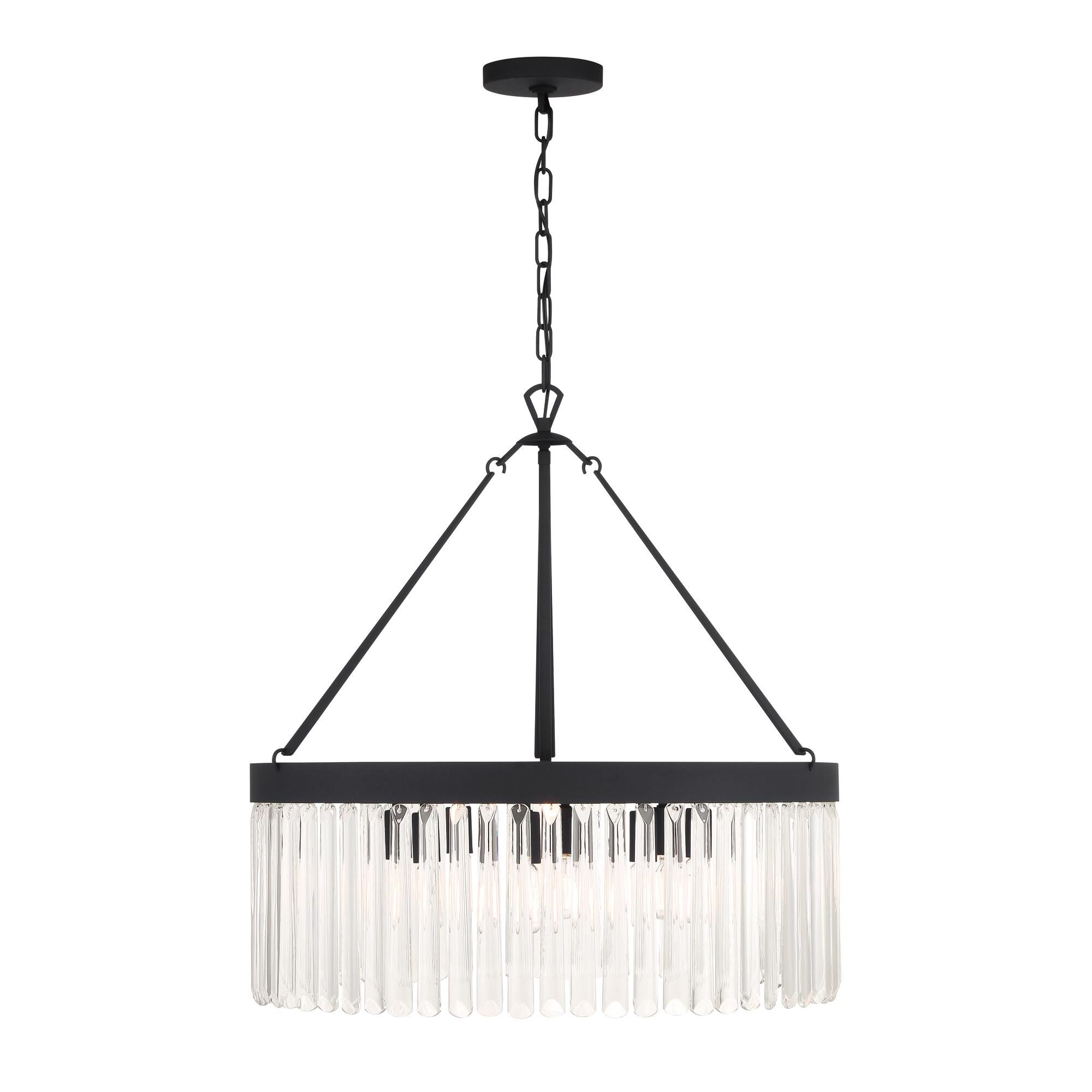 Emory 24 Inch 8 Light Chandelier by Crystorama