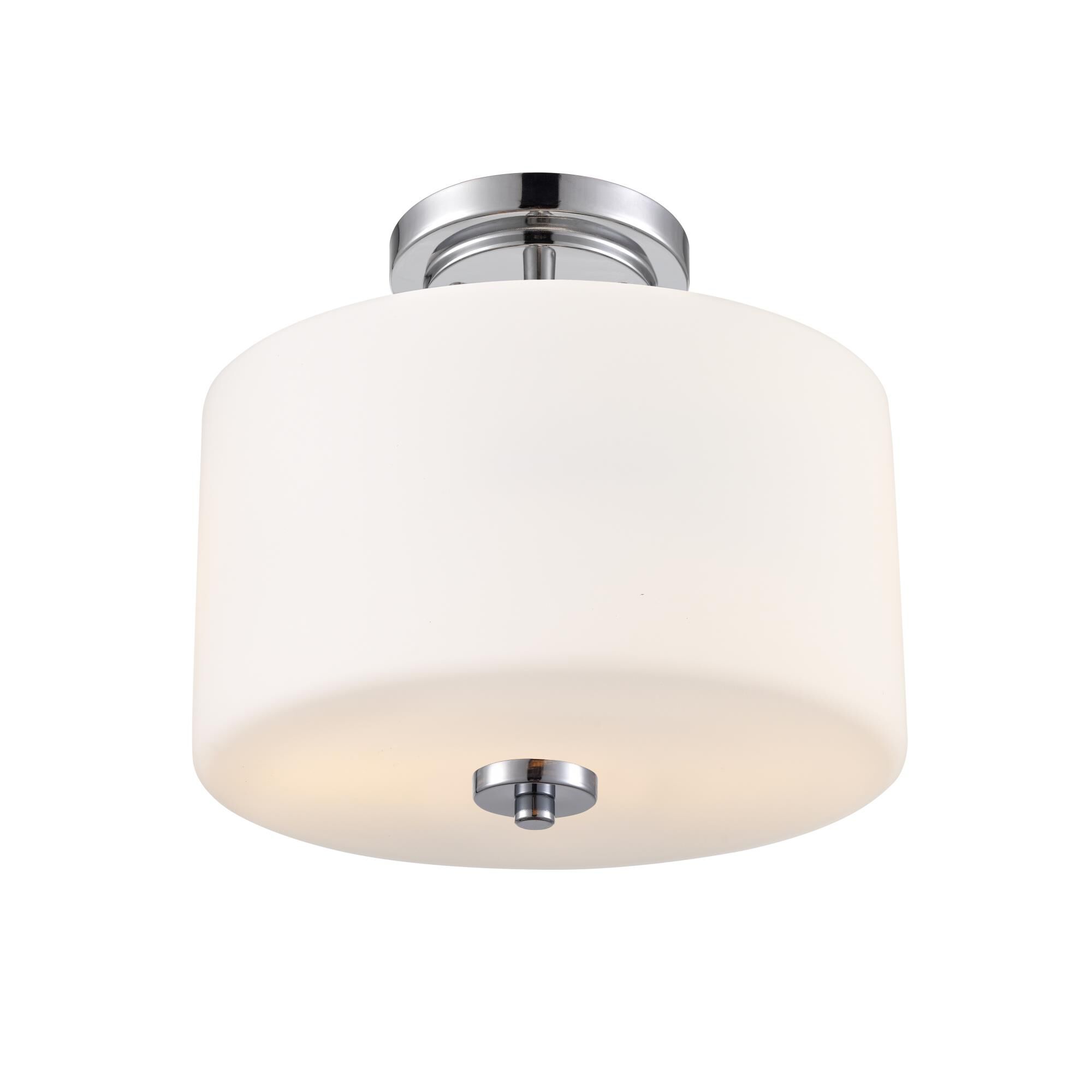 Shown in Chrome finish and Etched Opal glass