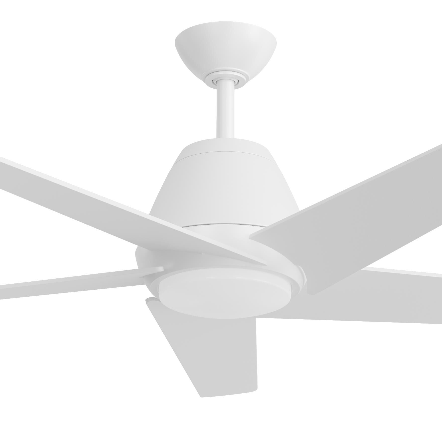 Shown in Matte White finish and White Opal glass