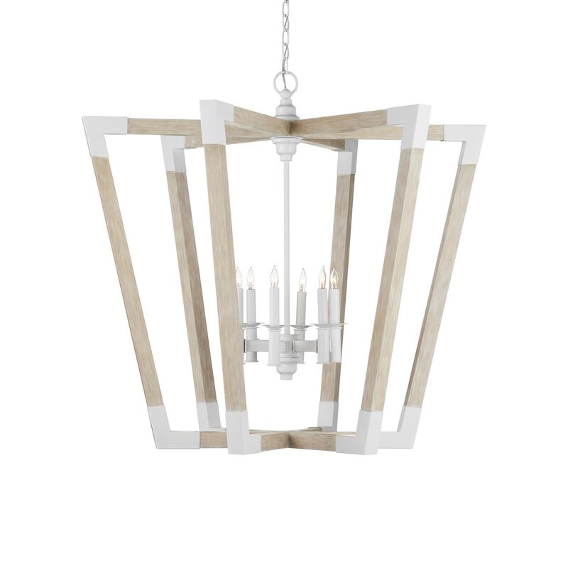 Bastian 37 Inch Cage Pendant by Currey and Company