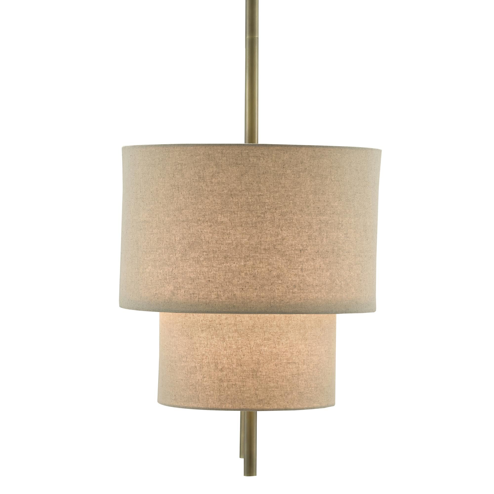 Combermere 42 Inch 4 Light Linear Suspension Light by Currey and Company