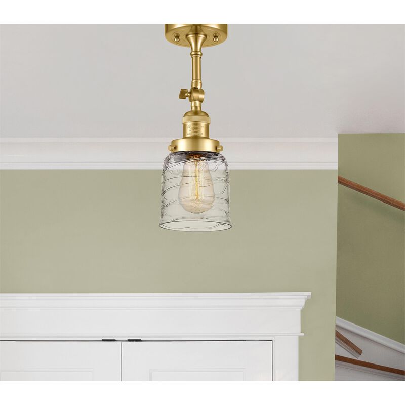 Bruno Marashlian Small Bell 5 Inch 1 Light Semi Flush Mount by Innovations Lighting