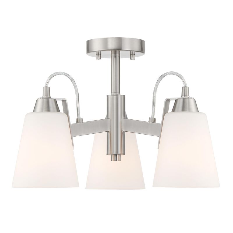 Beckonridge 17 Inch 3 Light Semi Flush Mount by Minka Lavery