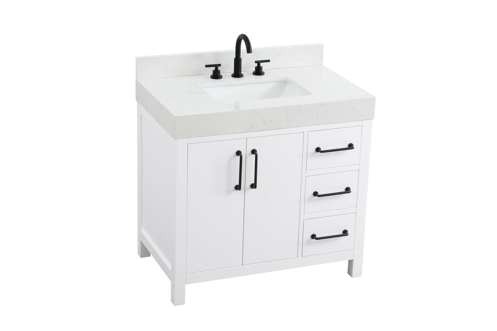 Shown in White finish