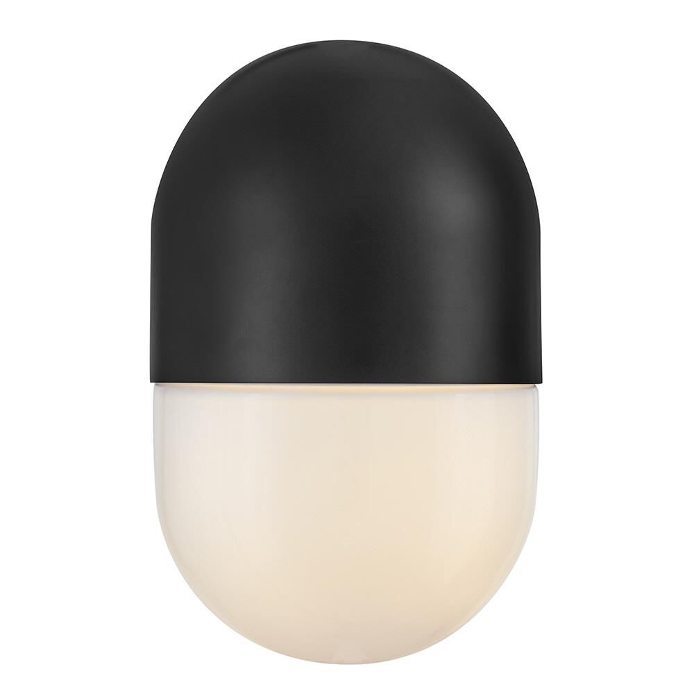 Shown in Black finish and Cased Opal glass