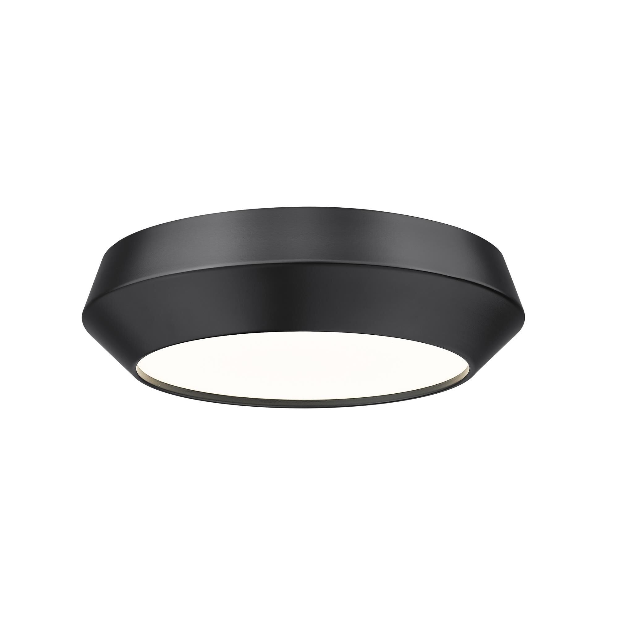 Shown in Matte Black finish and White glass