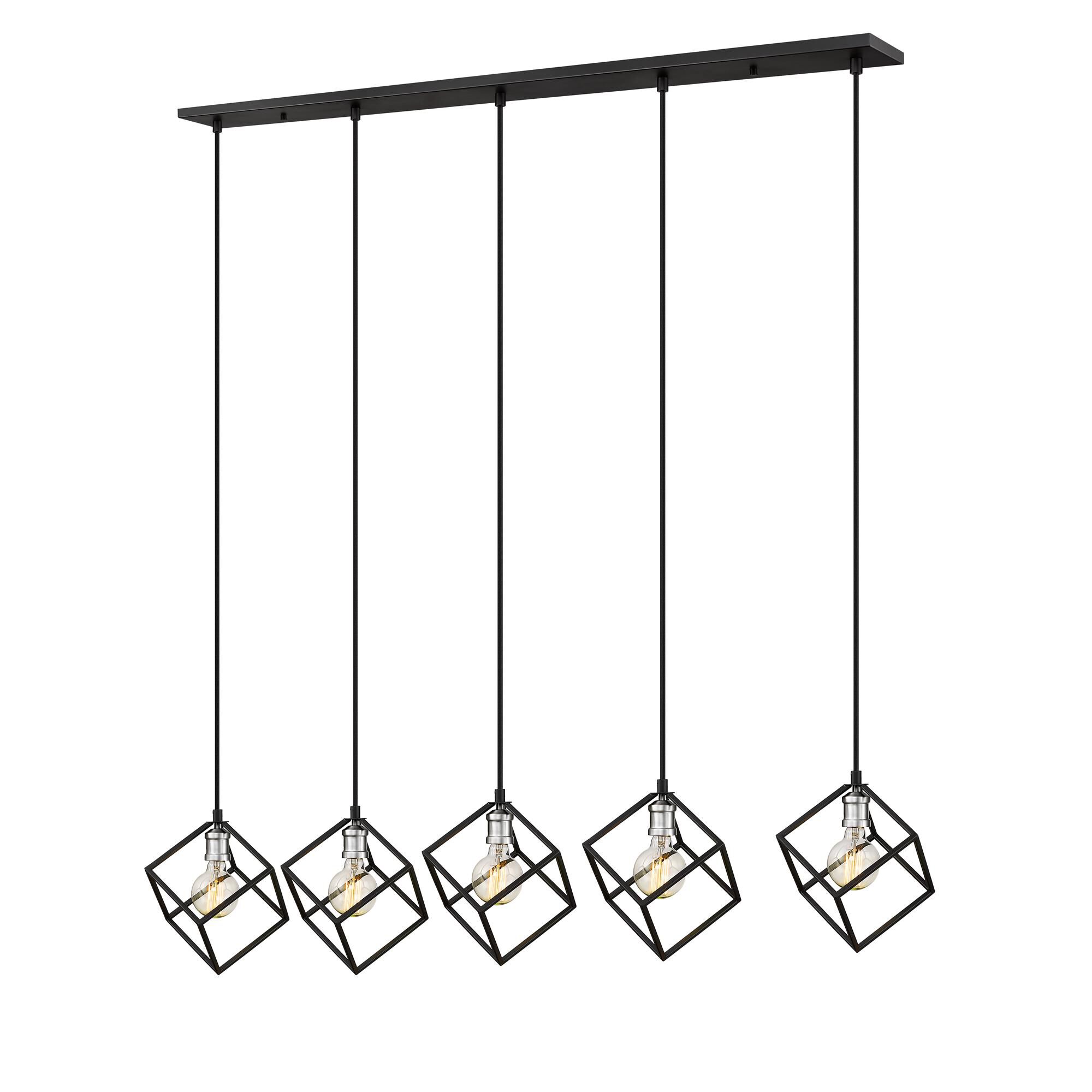 Shown in Matte Black + Brushed Nickel finish and --- glass and --- shade