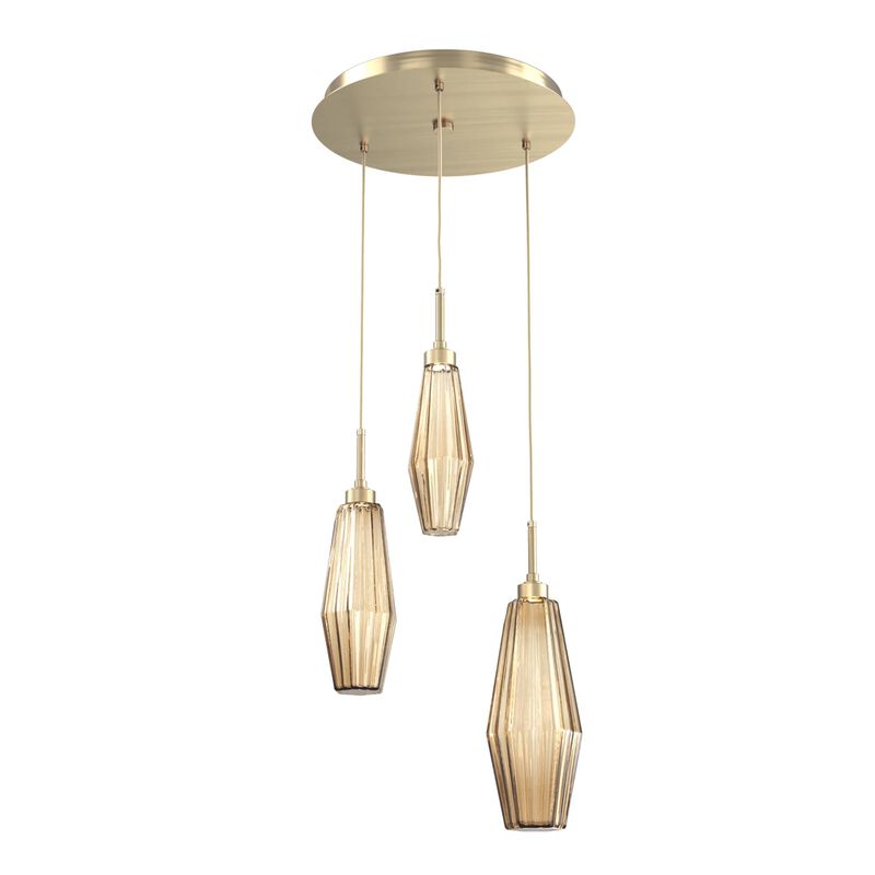 Aalto 17 Inch 3 Light Multi Light Pendant by Hammerton Studio