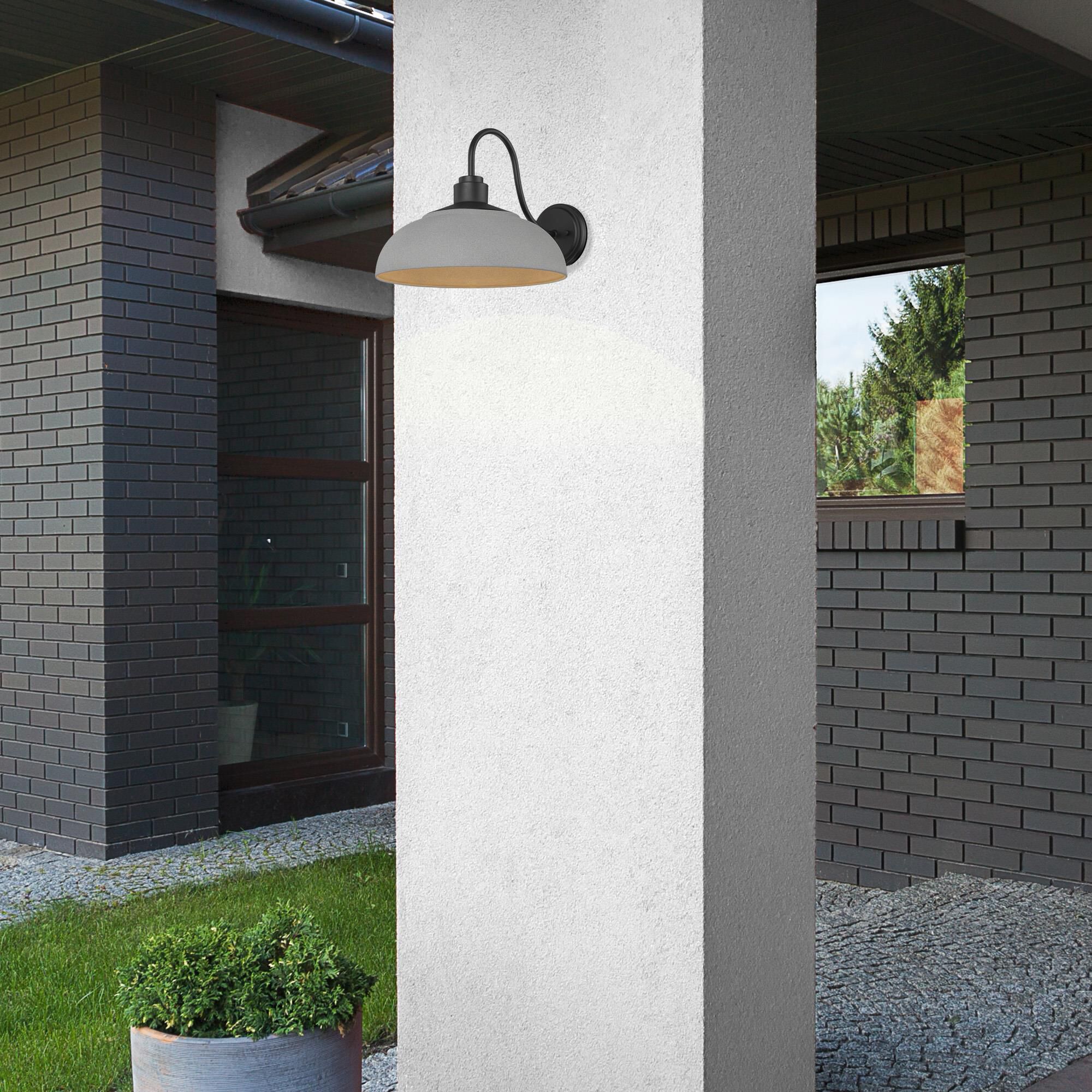 Levitt 12 Inch Outdoor Wall Light by Golden Lighting