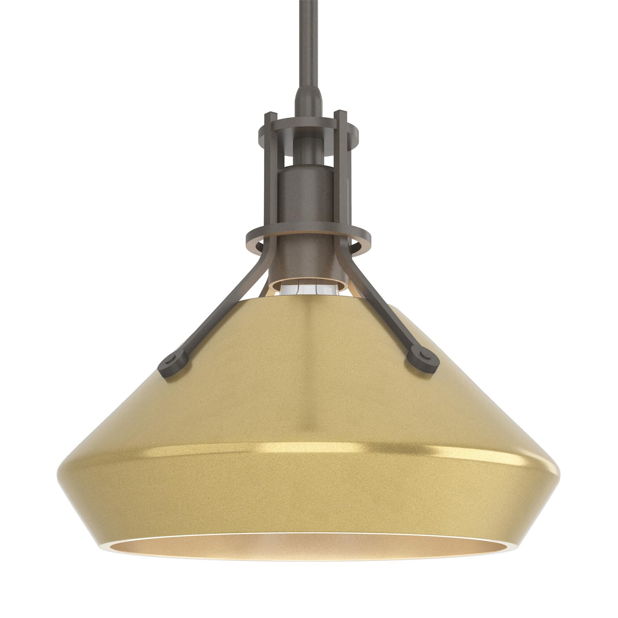 Shown in Dark Smoke finish and Modern Brass  accent
