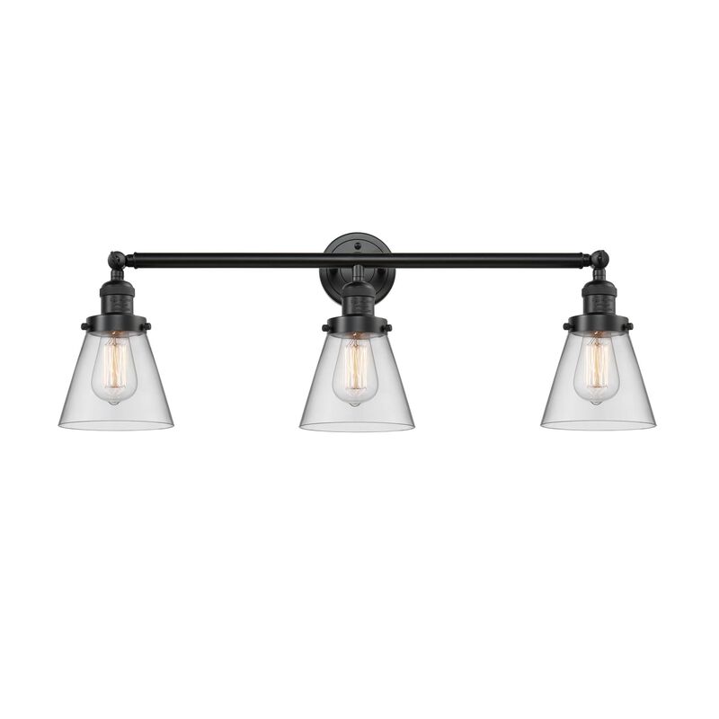 Bruno Marashlian Small Cone 30 Inch 3 Light Bath Vanity Light by Innovations Lighting