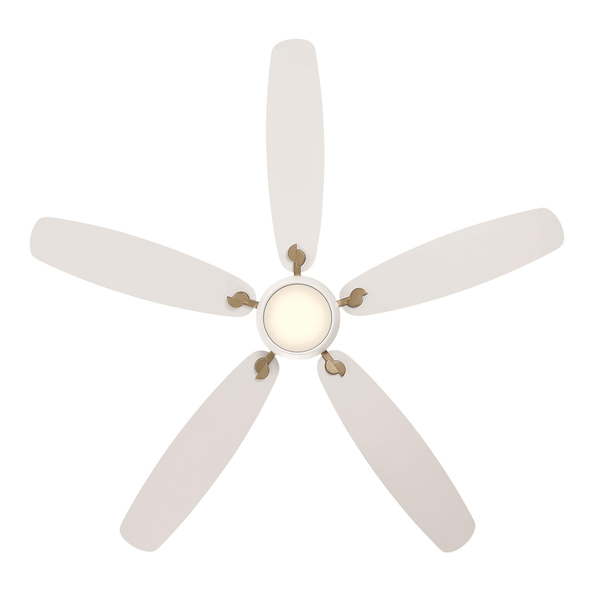 Shown in Alabaster White and Brushed Bronze finish and Matte Lens glass