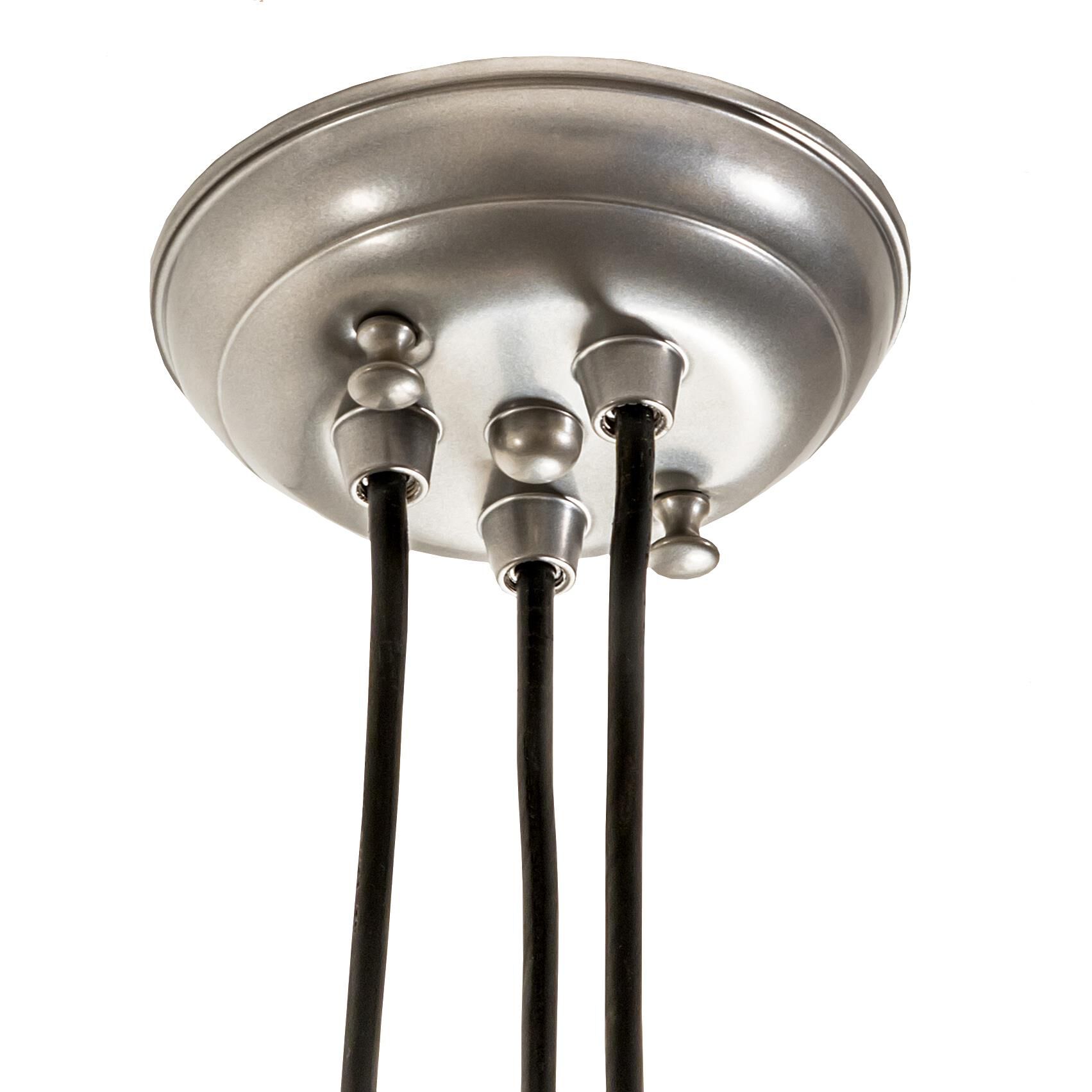 Shown in Nickel Finish finish and Clear glass