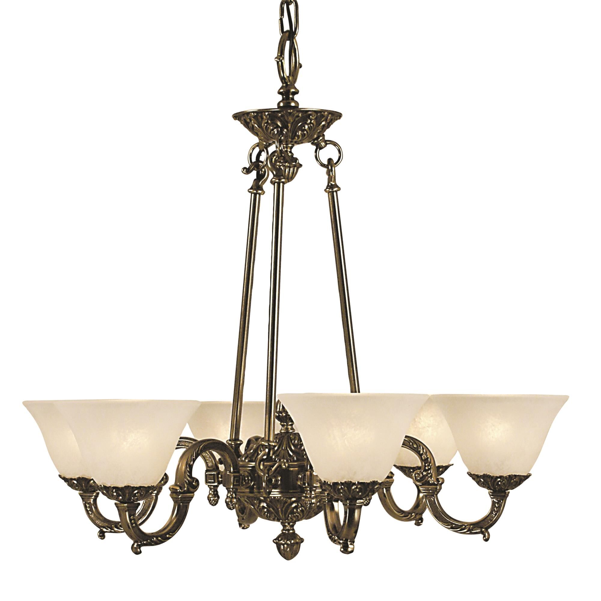 Napoleonic 28 Inch 6 Light Chandelier by Framburg