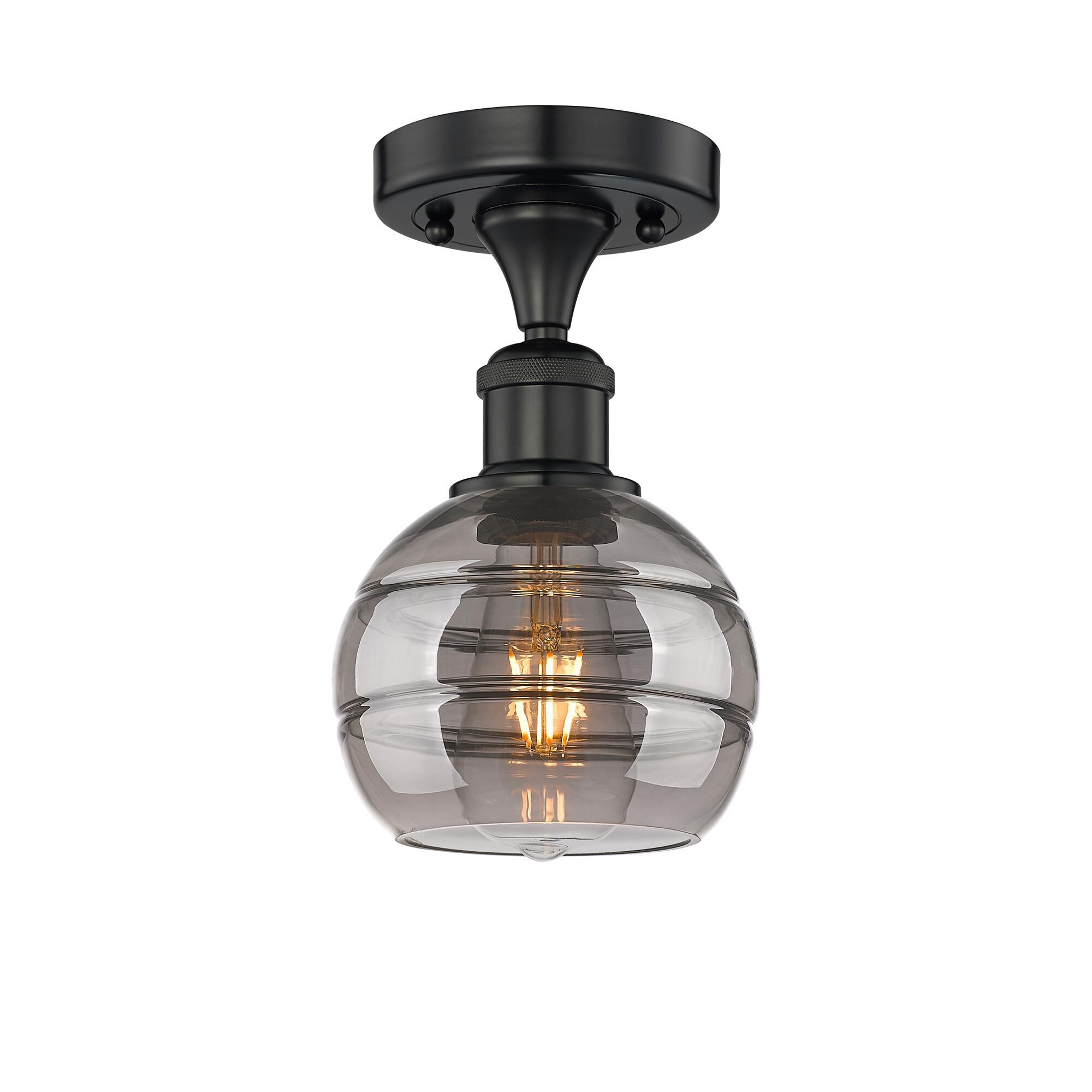 Shown in Matte Black finish and Light Smoke glass