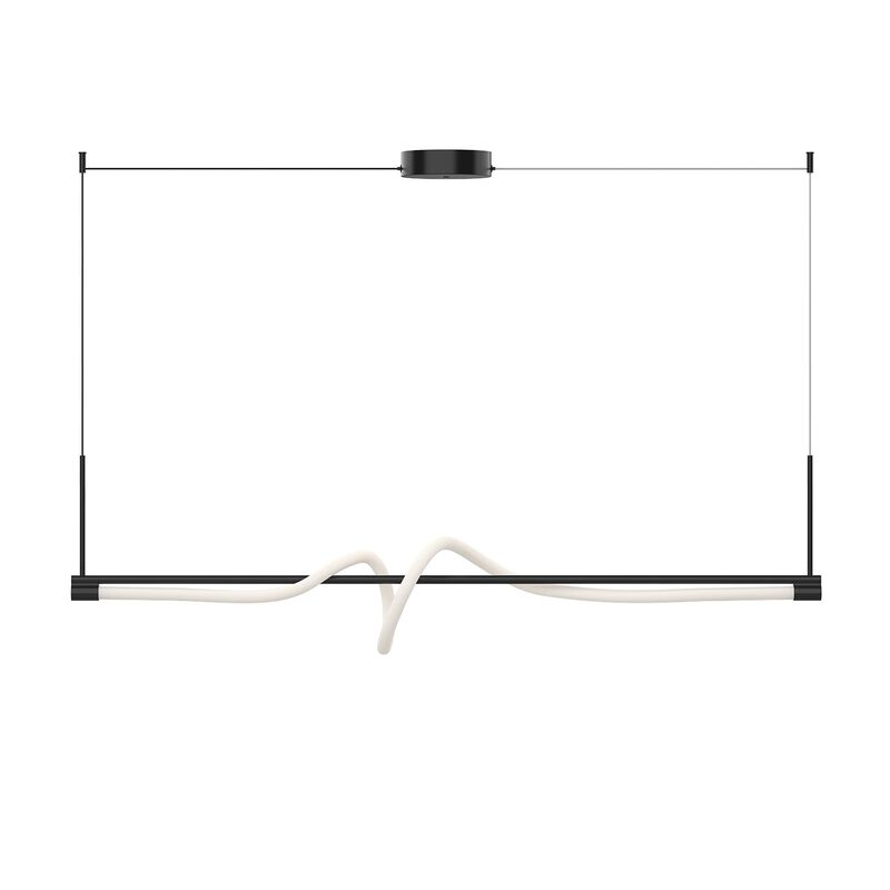 Cursive Medium Linear Chandelier by Kuzco