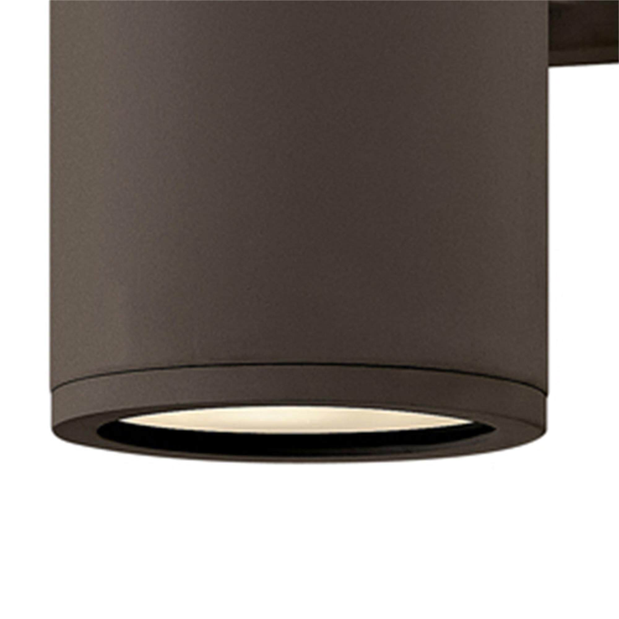 Shown in Architectural Bronze finish and Etched glass