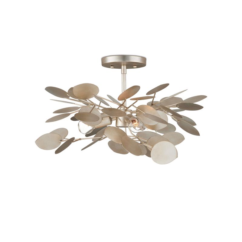 Lunaria 19 Inch Semi Flush Mount by Currey and Company