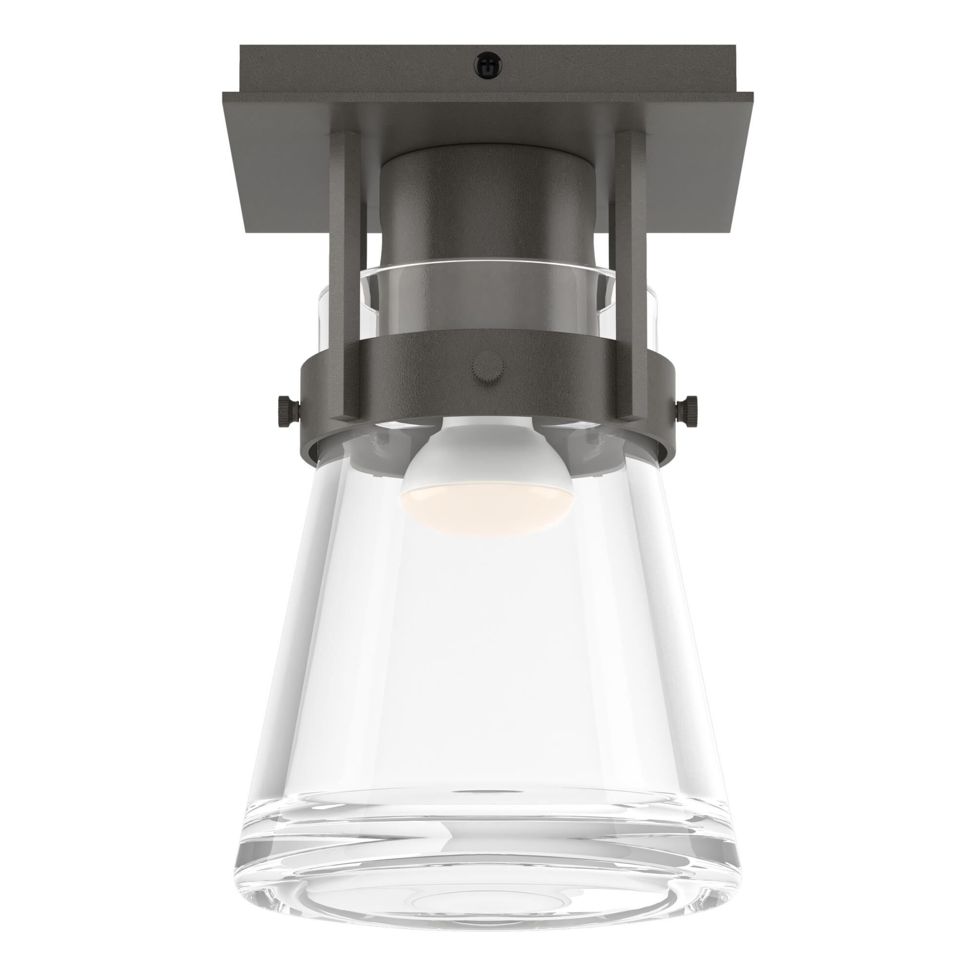 Erlenmeyer 6 Inch 1 Light Semi Flush Mount by Hubbardton Forge